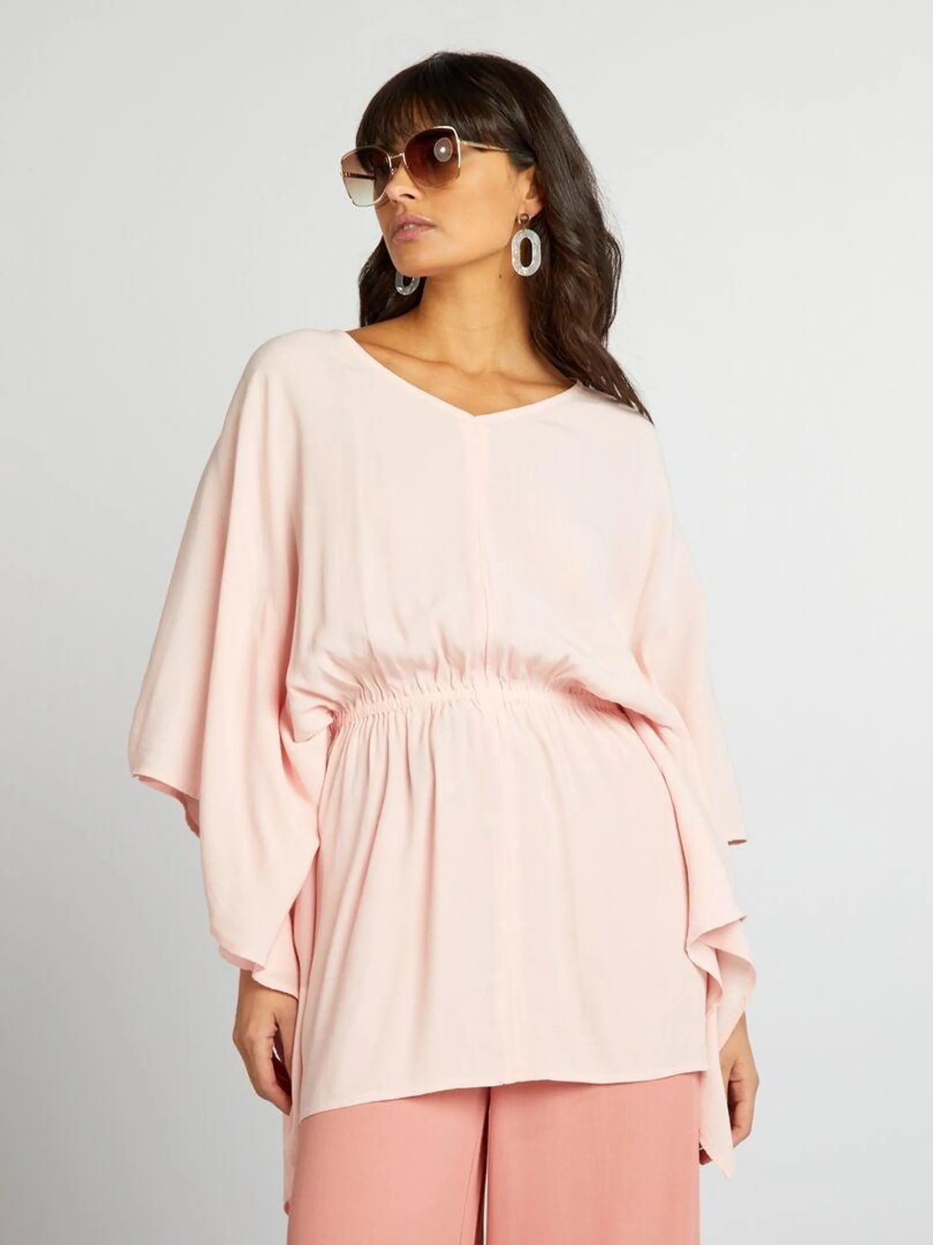 Blouse bohème - Rose