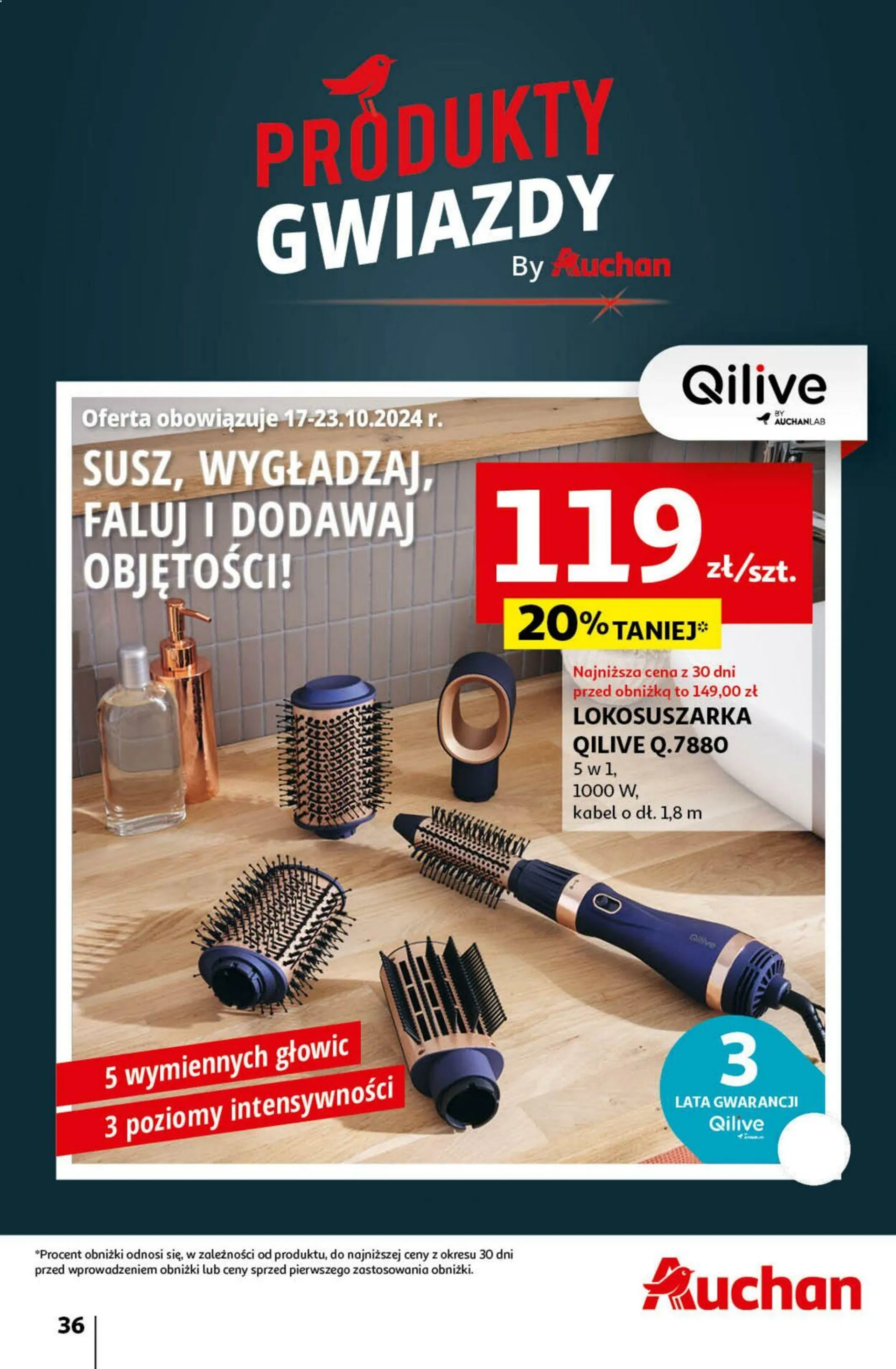 Gazetka Auchan Aktualna gazetka od 17 października do 23 października 2024 - Strona 44