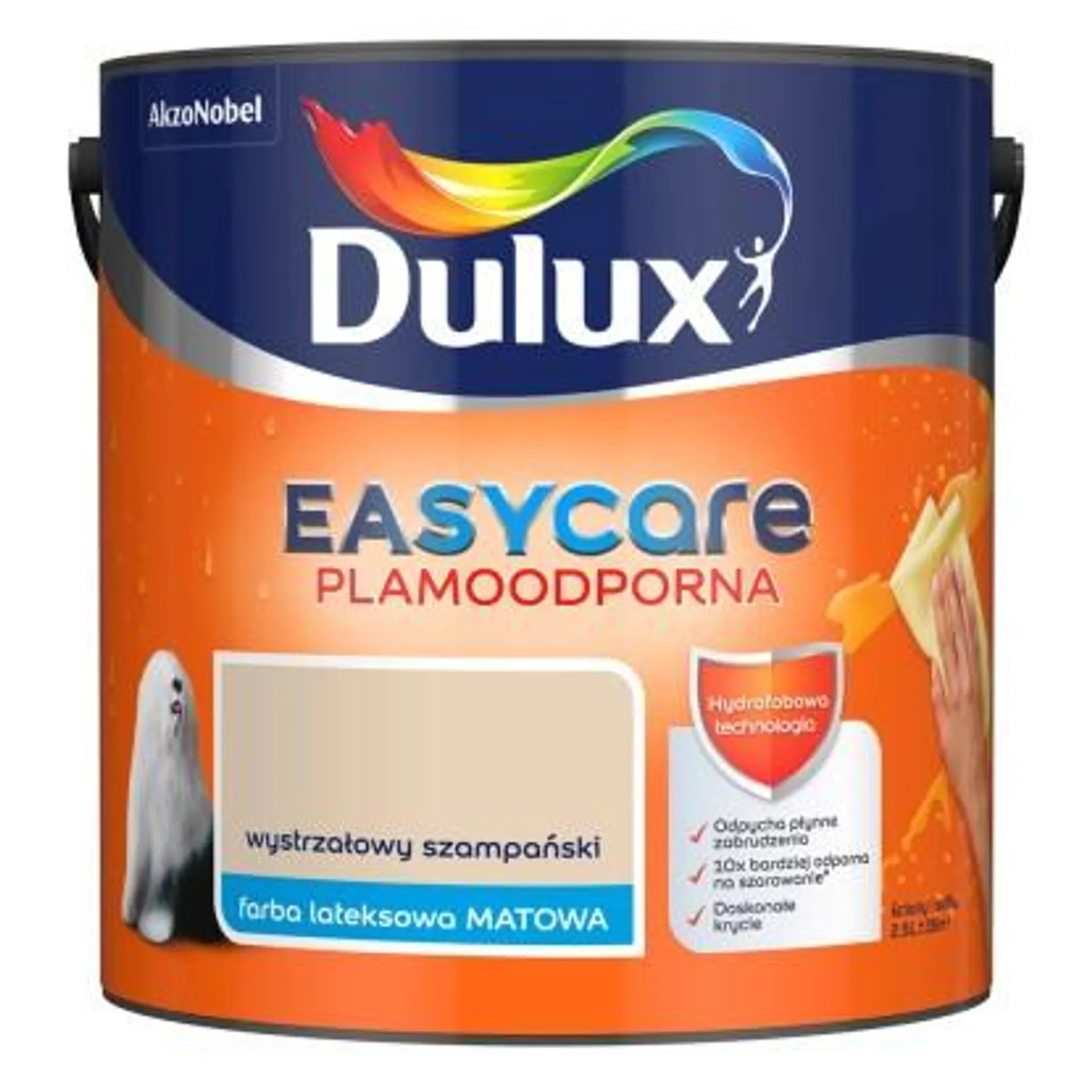 Farba plamoodporna Dulux Easy Care wystrzałowy szampański 2,5 l