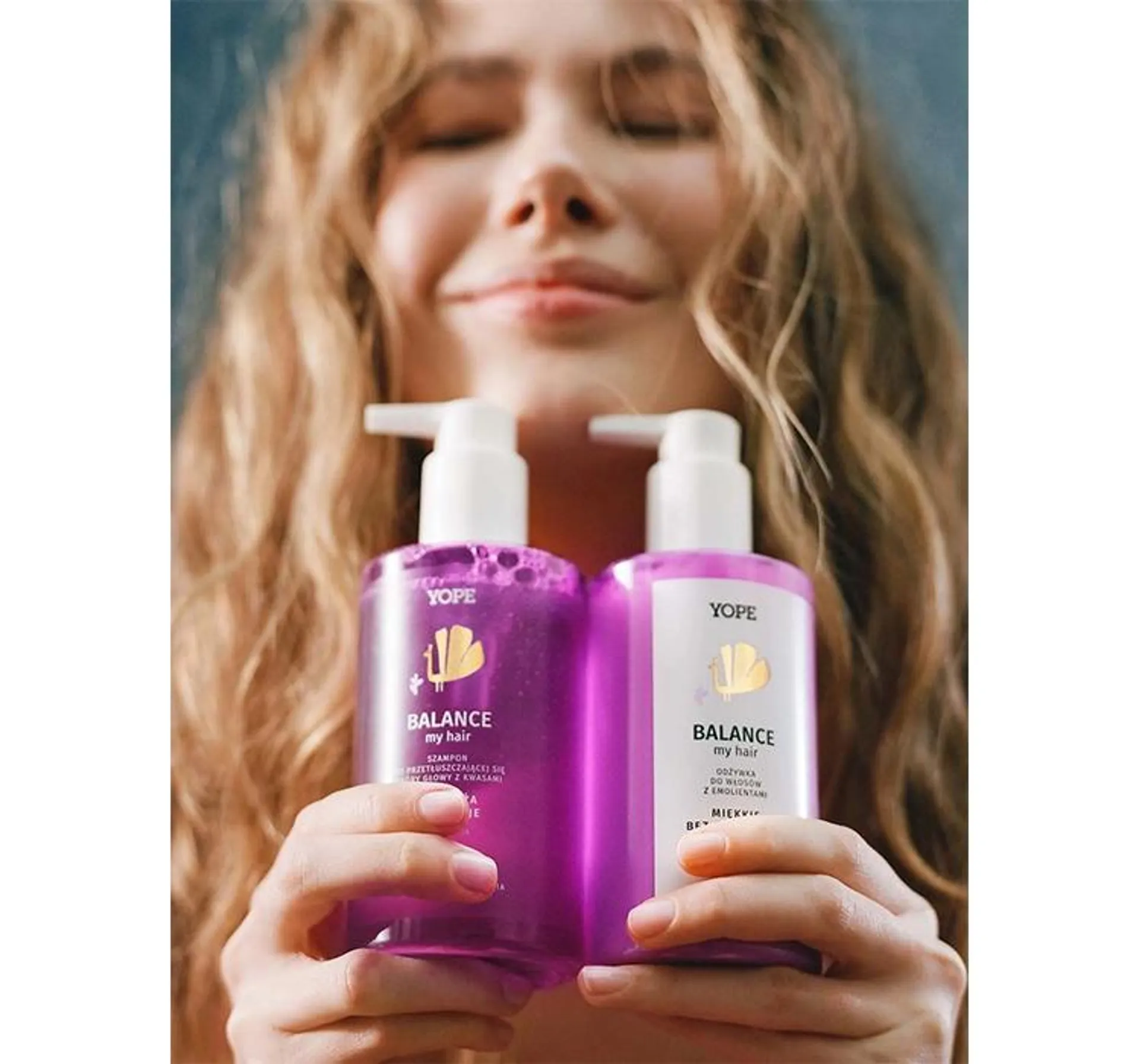 YOPE BOUNCE MY HAIR BALANCE SZAMPON DO PRZETŁUSZCZAJĄCEJ SIĘ SKÓRY GŁOWY Z KWASAMI 300ML