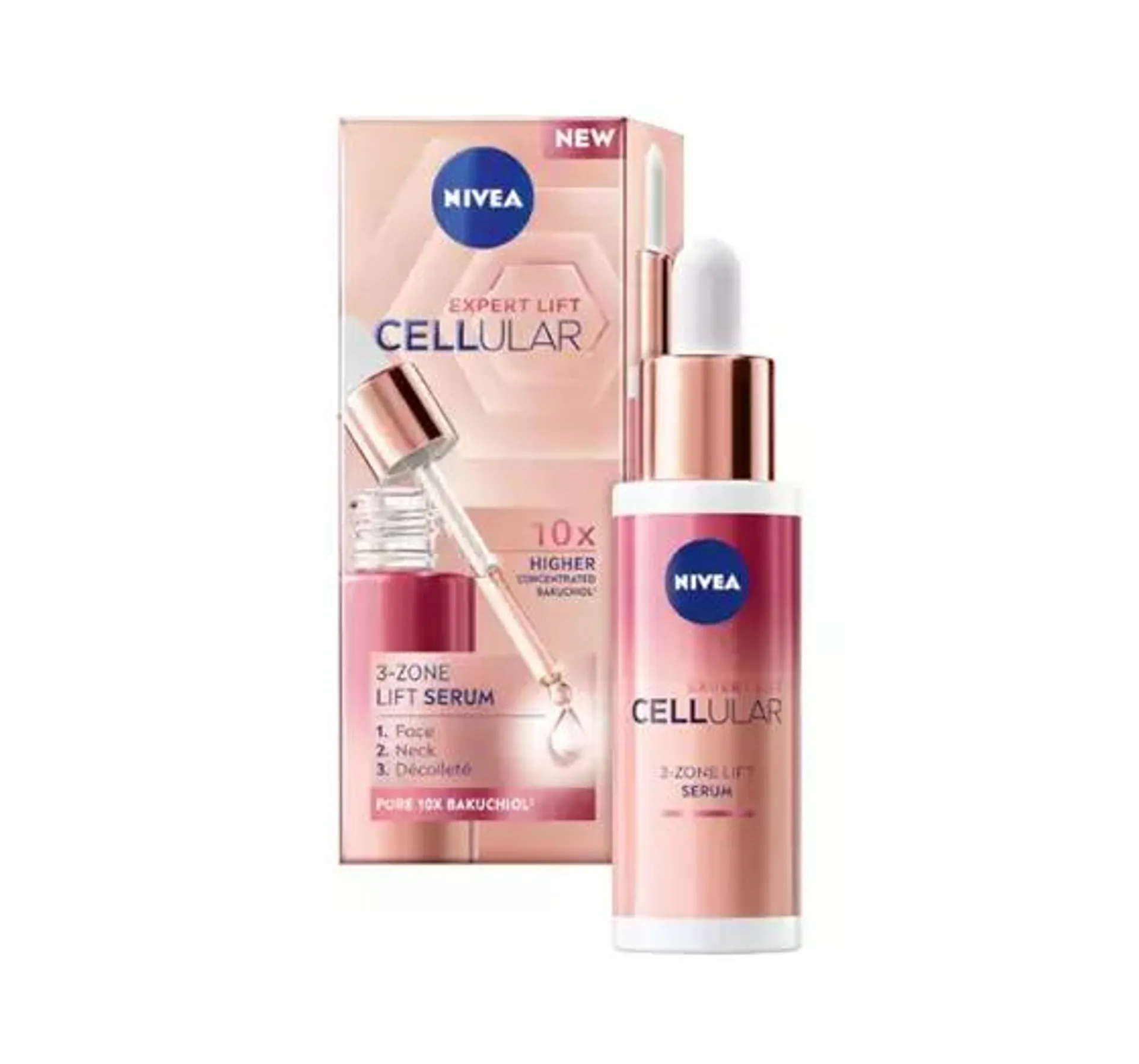 NIVEA CELLULAR EXPERT 3-ZONE LIFT SERUM PRZECIWSTARZENIOWE SERUM DO TWARZY 30ML