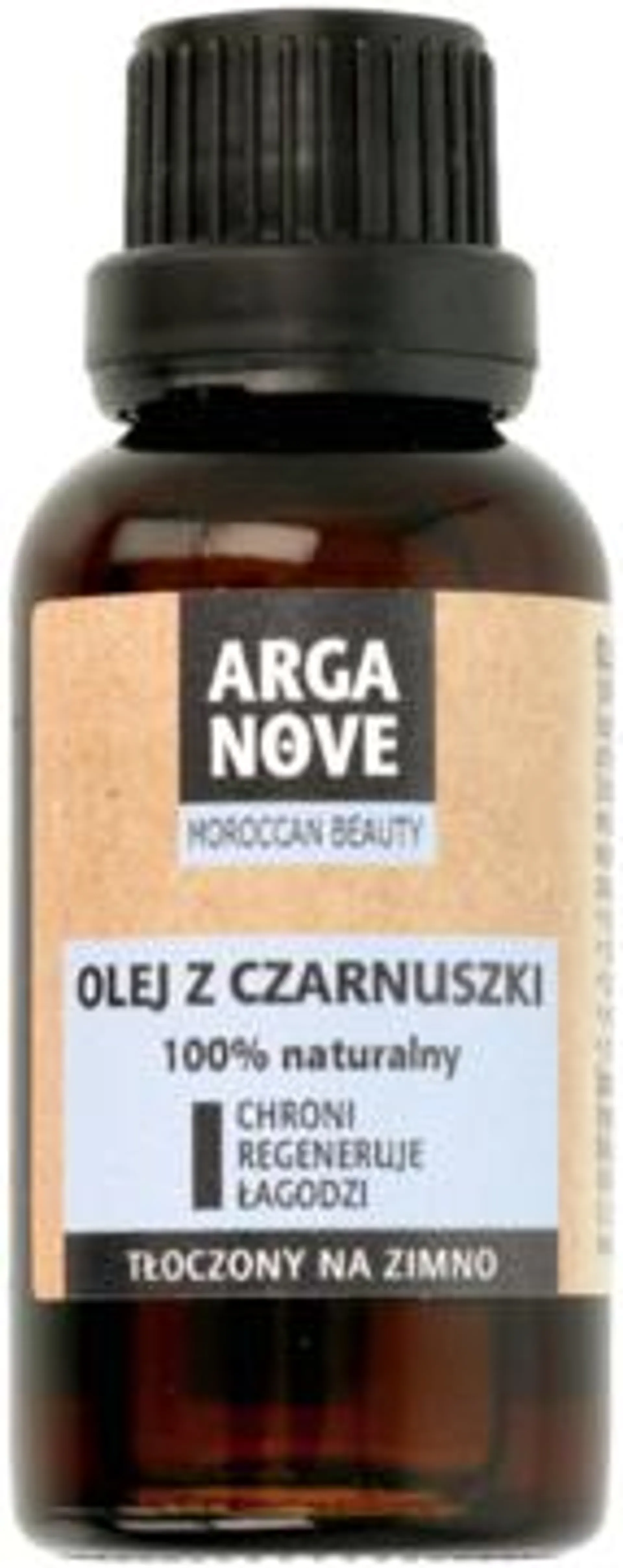 ARGANOVE olej z czarnuszki, chroni, regeneruje, łagodzi, 100% naturalny 30 ml, nr kat. 323215