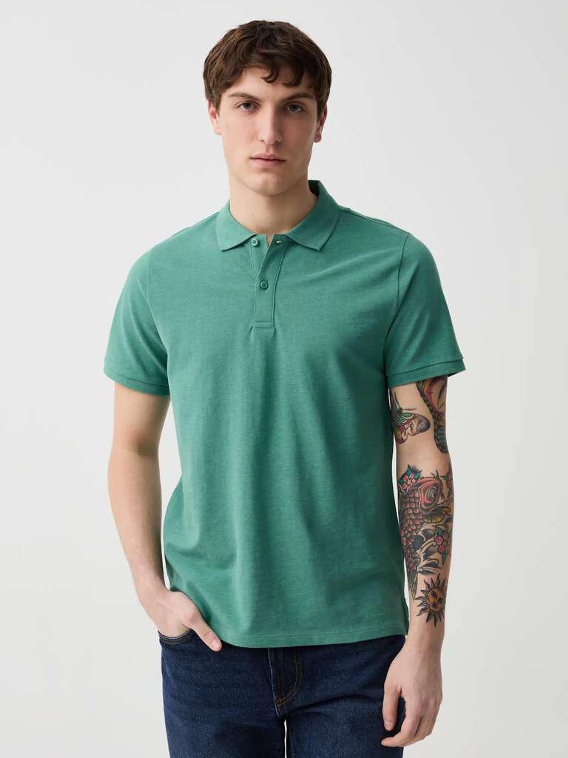 Milk & Mint Cotton pique polo shirt