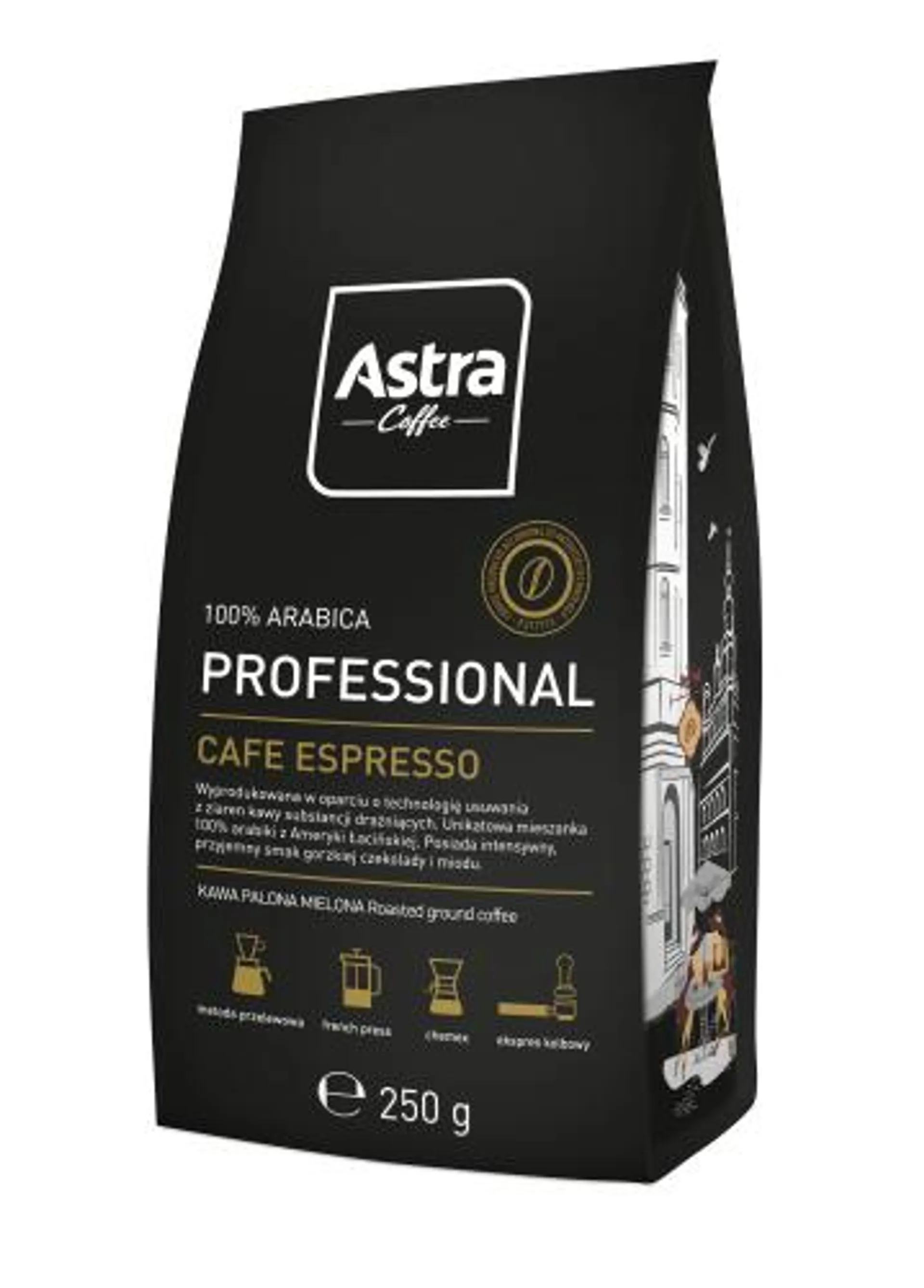Kawa ASTRA Professional Espresso mielona 250g