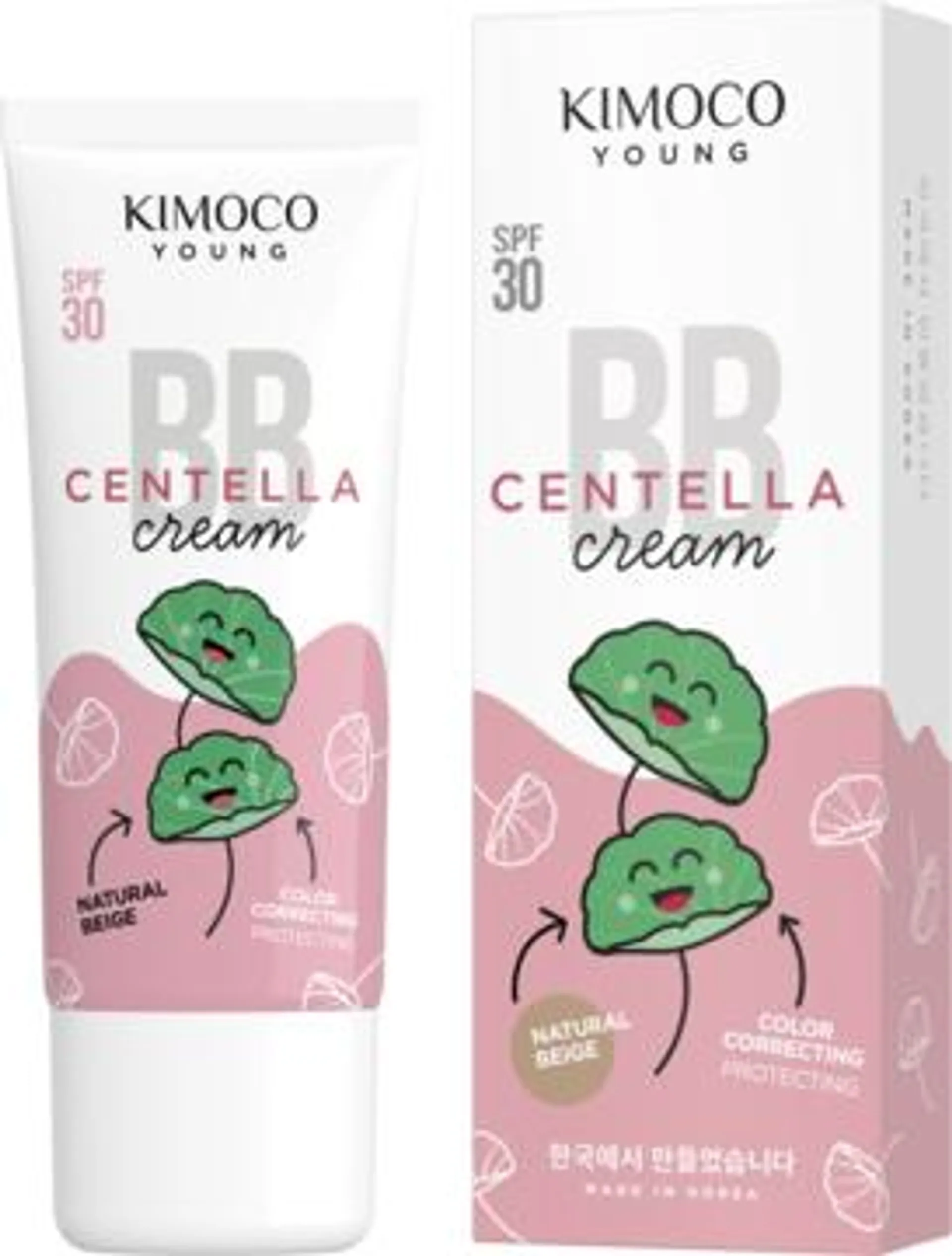 KIMOCO, Young , krem do twarzy BB Centella, Natutal Beige, naturalny beż SPF30