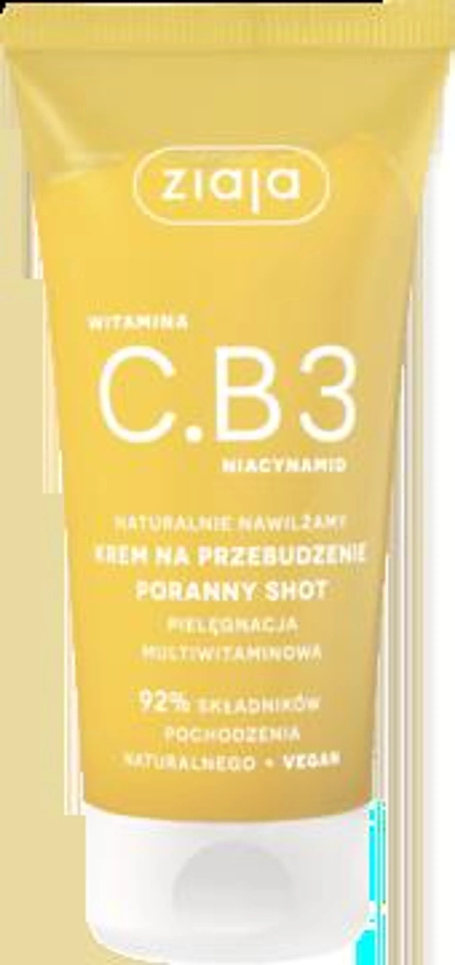 ZIAJA, Naturalnie Nawilżamy , krem do twarzy na przebudzenie, Wit.C.B3, Poranny shot