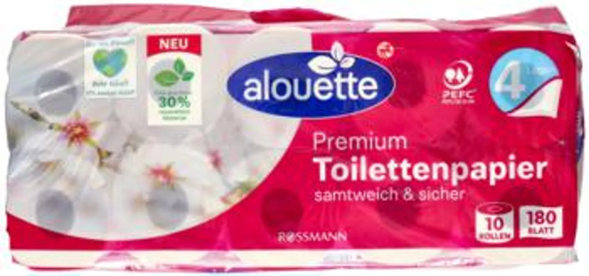 ALOUETTE Premium papier toaletowy, 4-warstwowy 10 szt., nr kat. 386232