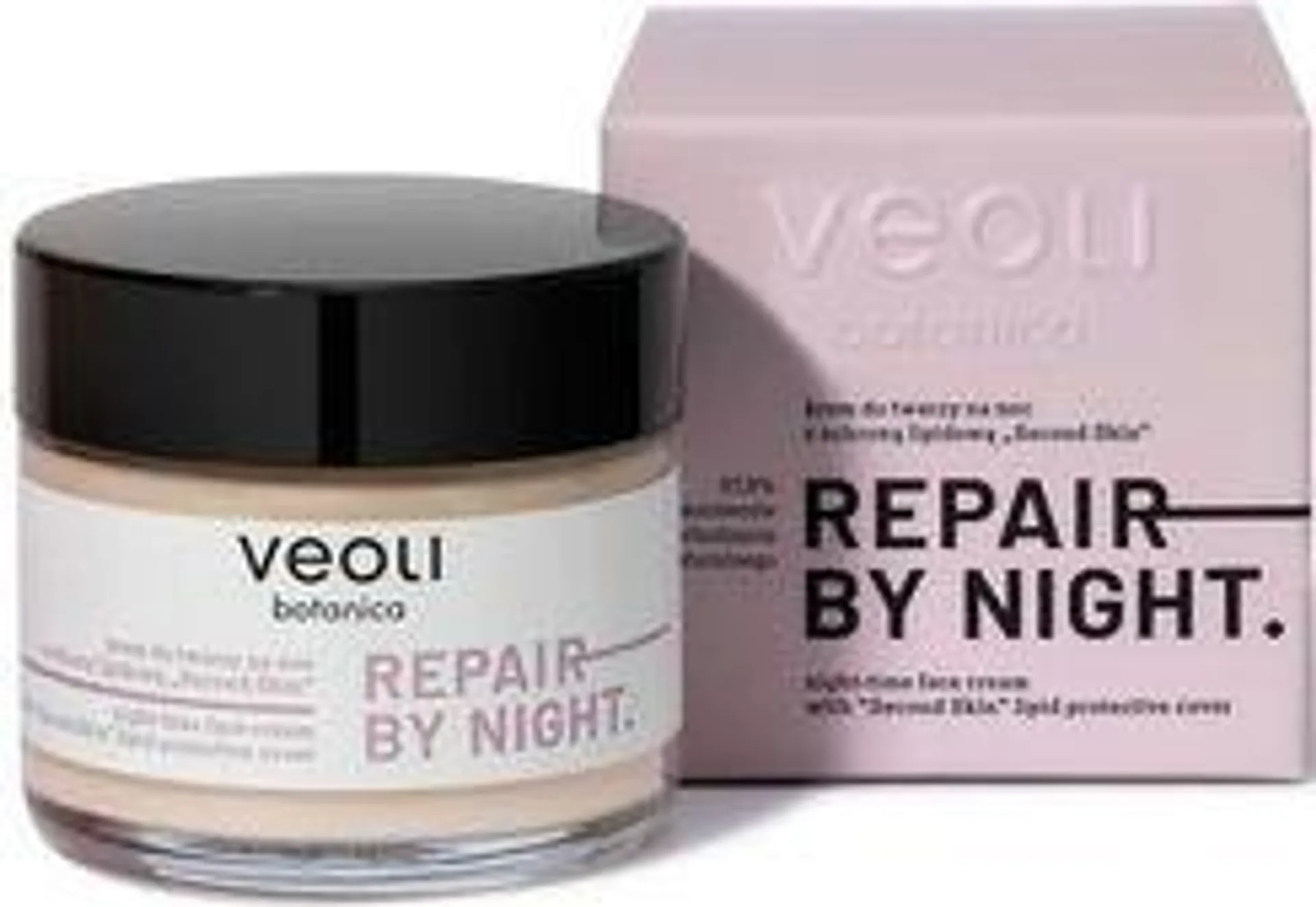 Krem Veoli Botanica Repair By Night Z Ochroną Lipidową Second Skin na noc 60ml