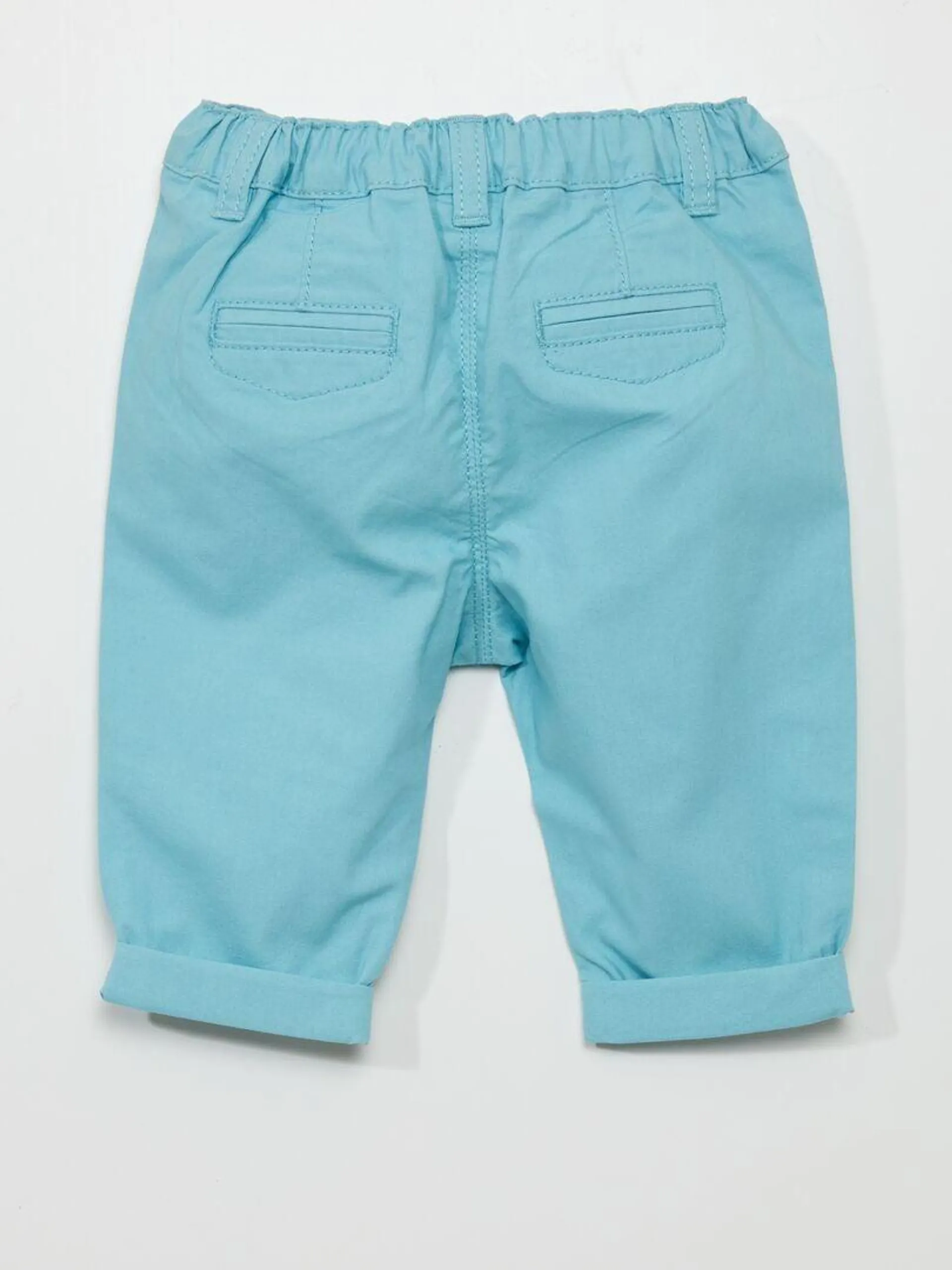 Pantalon en coton - Bleu