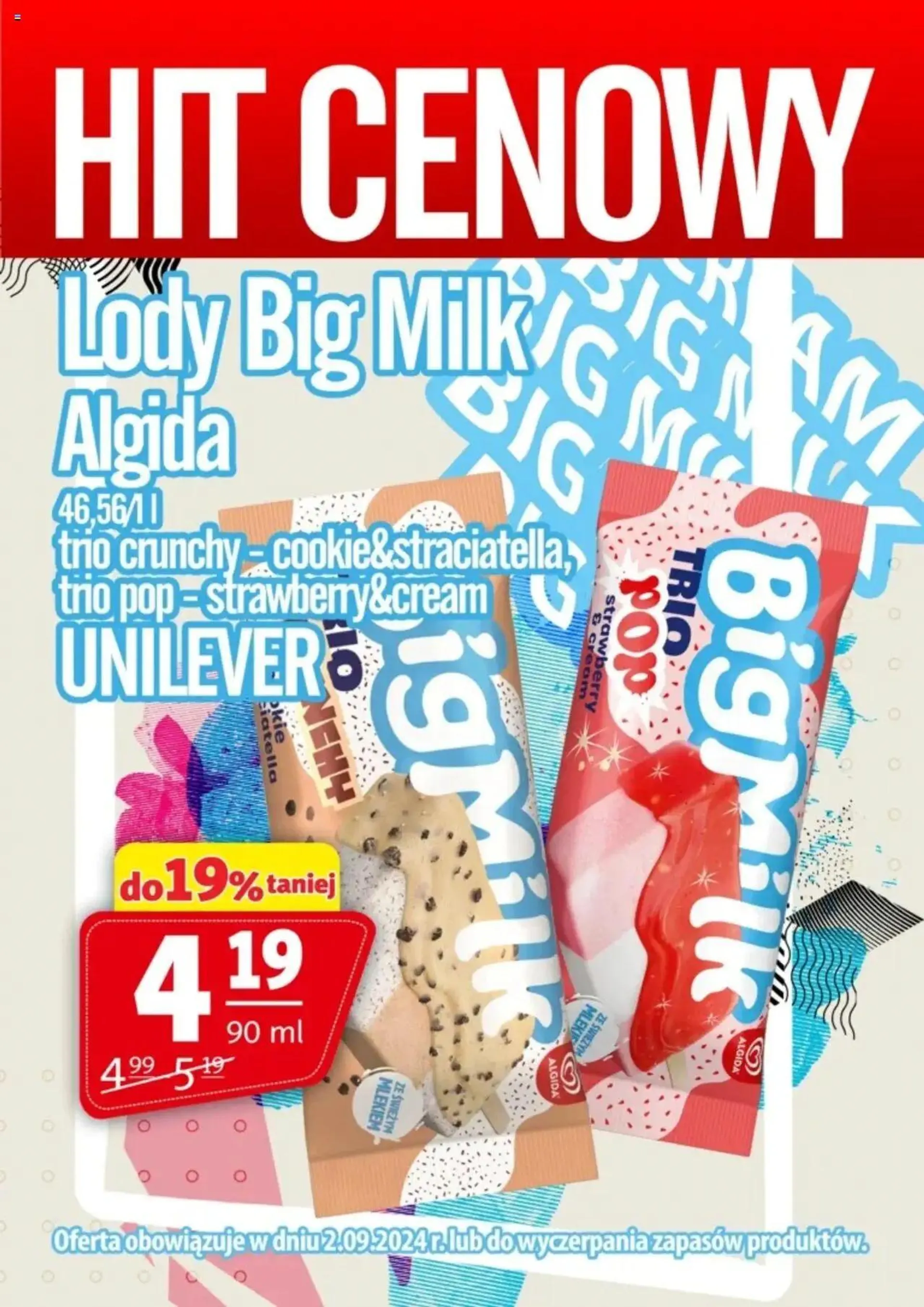 Prim Market Promocja - Lody Big Milk Algida - 0