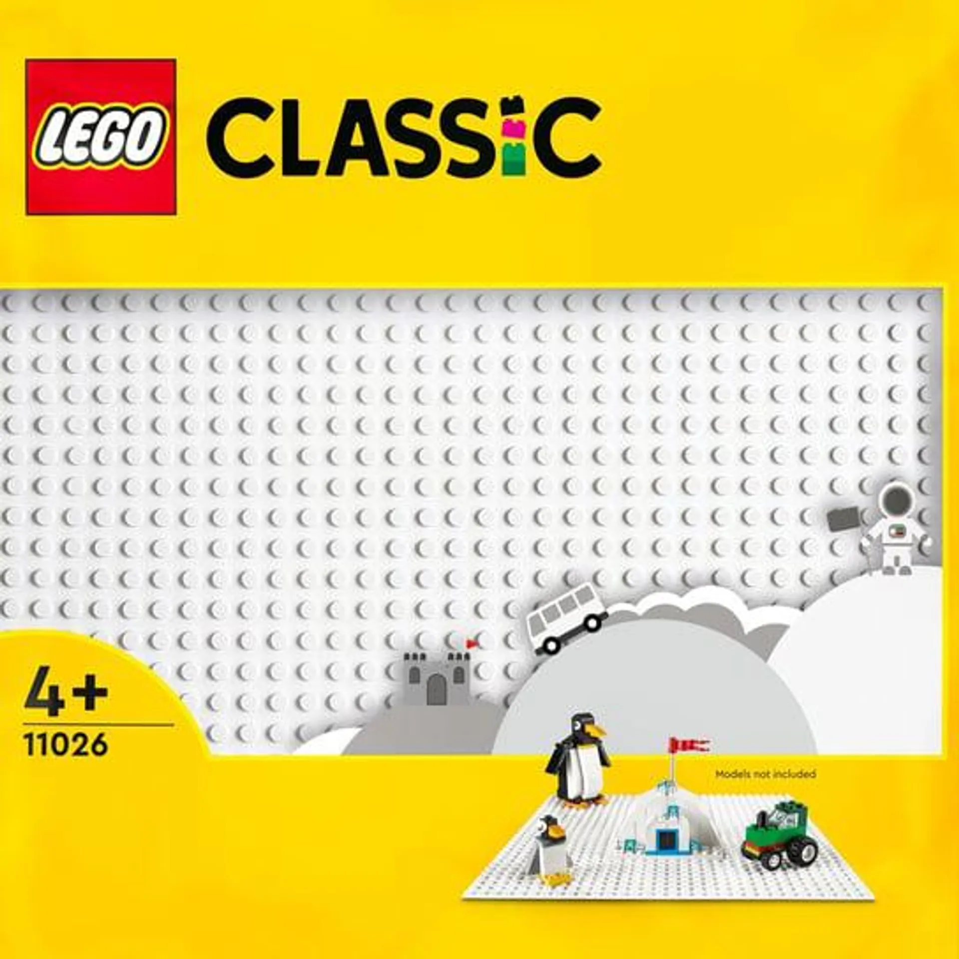 LEGO Classic, Biała płytka konstrukcyjna, 11026