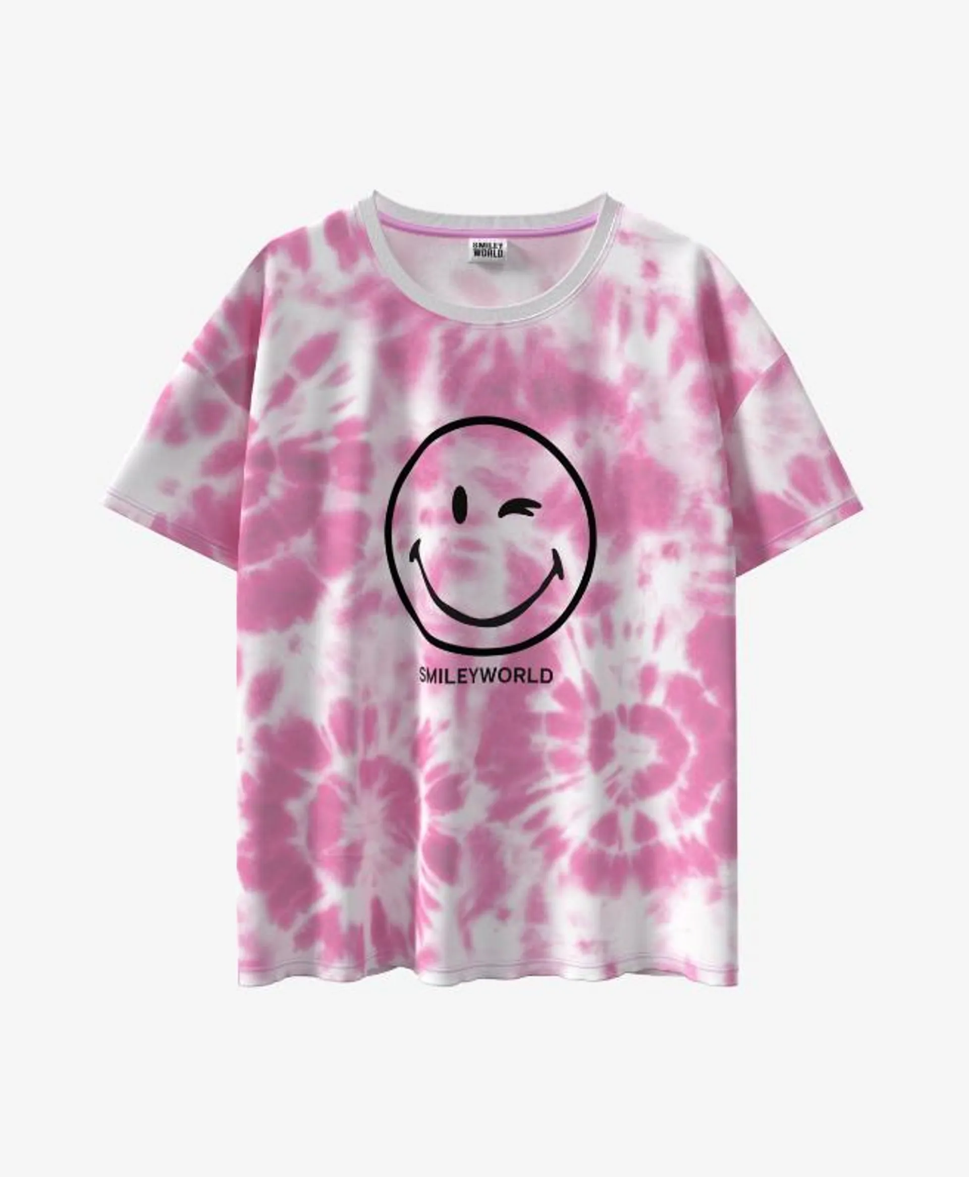 T-shirt damski z nadrukiem licencyjnym SmileyWorld®