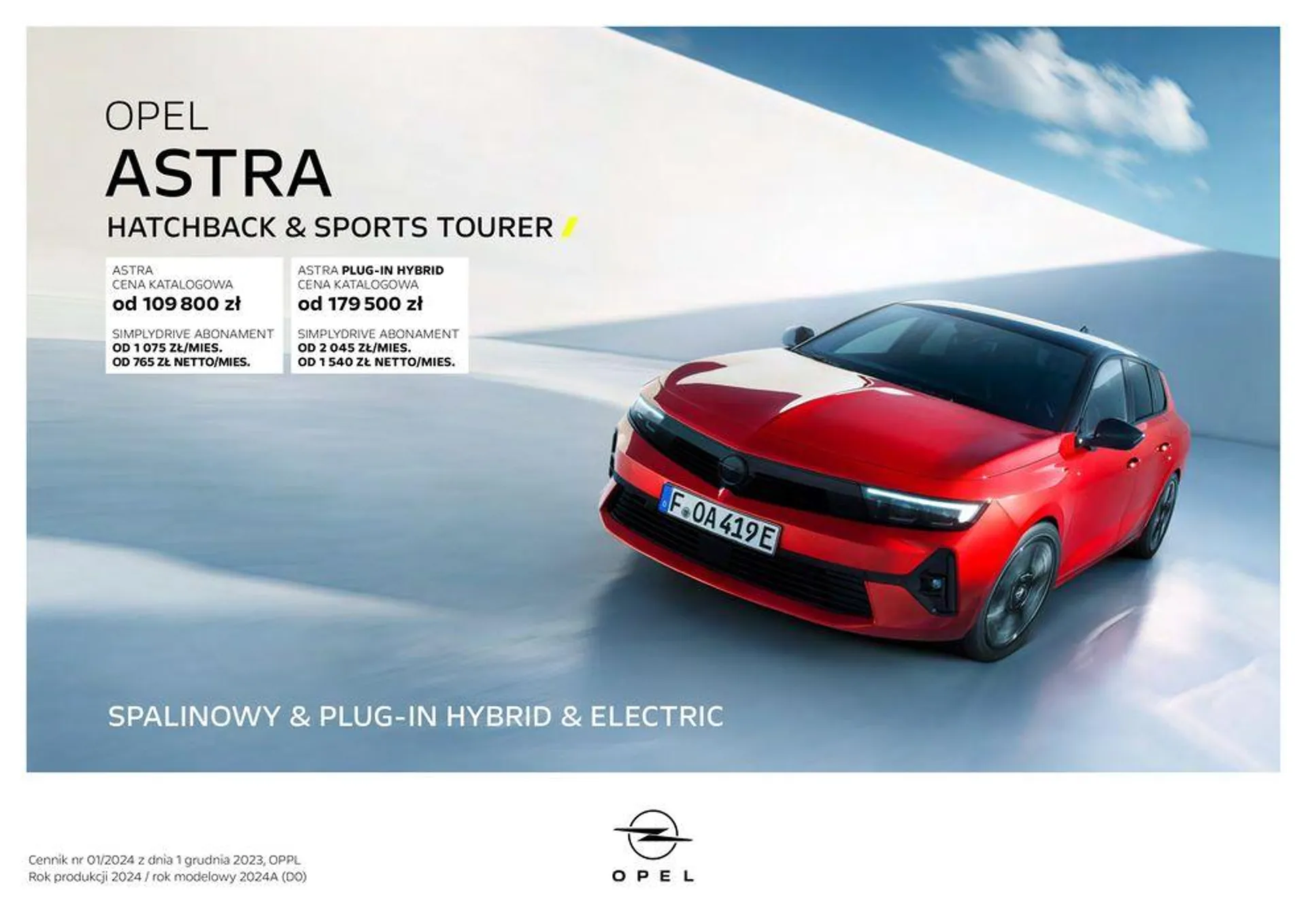 Gazetka Opel - Astra 2024 od 5 grudnia do 31 grudnia 2024 - Strona 1