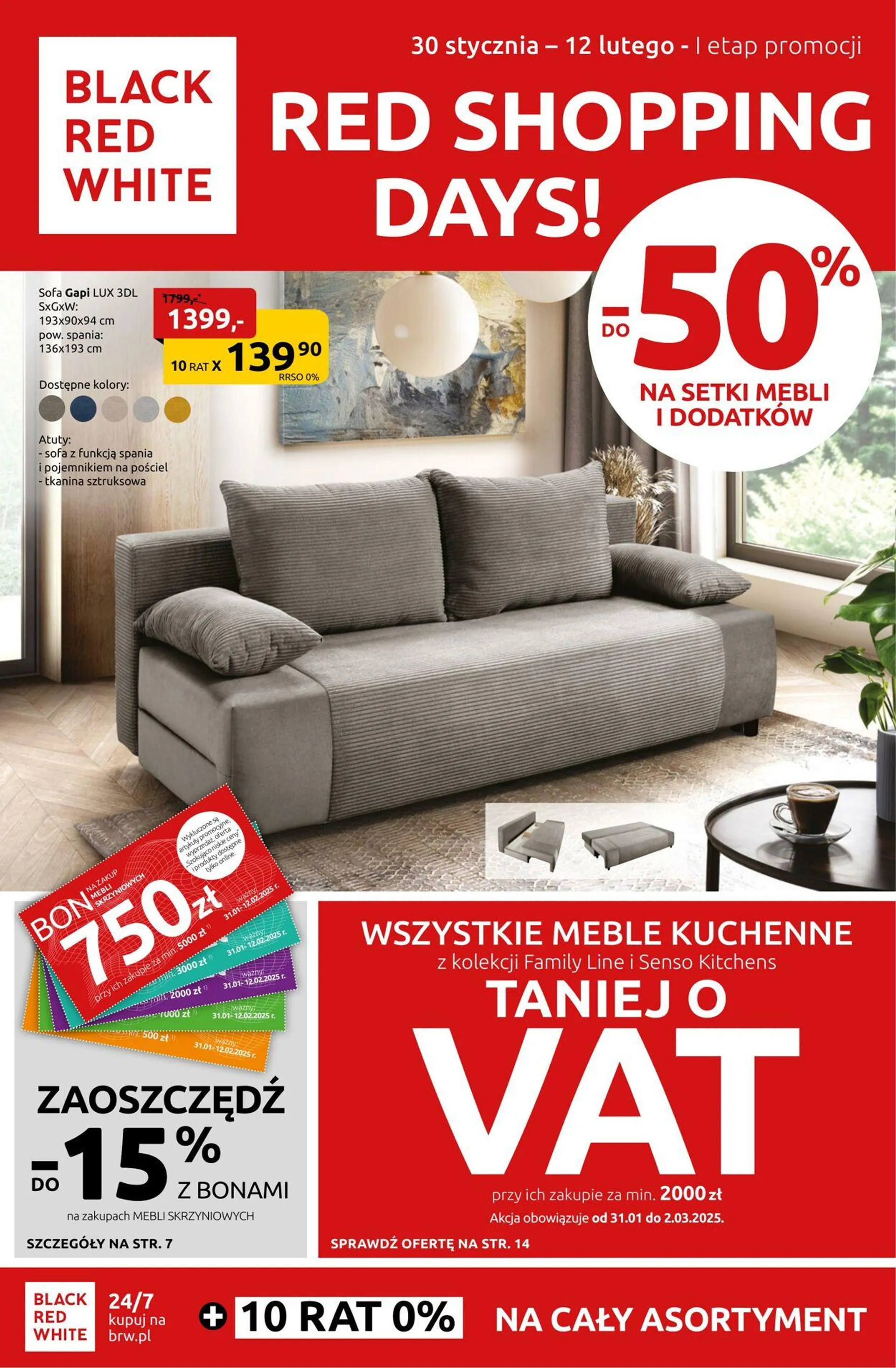 Gazetka Black Red White Aktualna gazetka od 9 marca do 23 marca 2025 - Strona 1