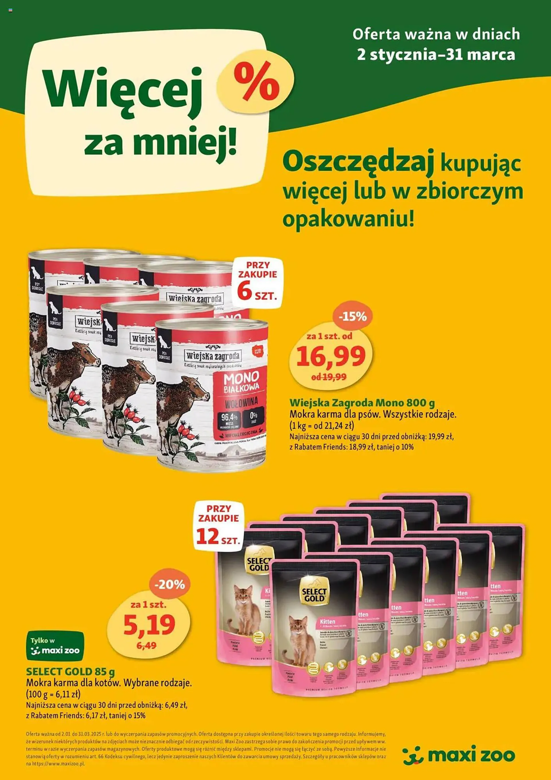 Gazetka Maxi Zoo gazetka od 2 stycznia do 31 marca 2025 - Strona 1