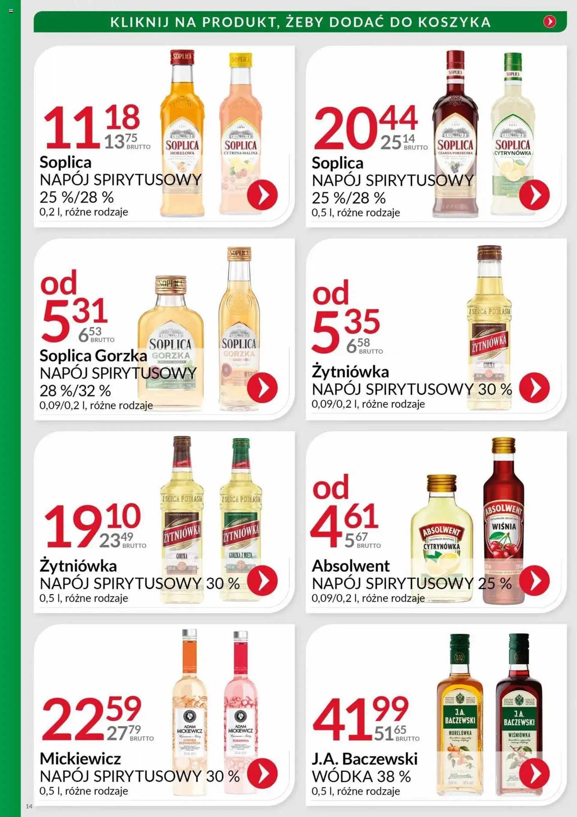 Gazetka Eurocash Gazetka - Katalog Alkoholowy od 1 października do 31 października 2024 - Strona 14