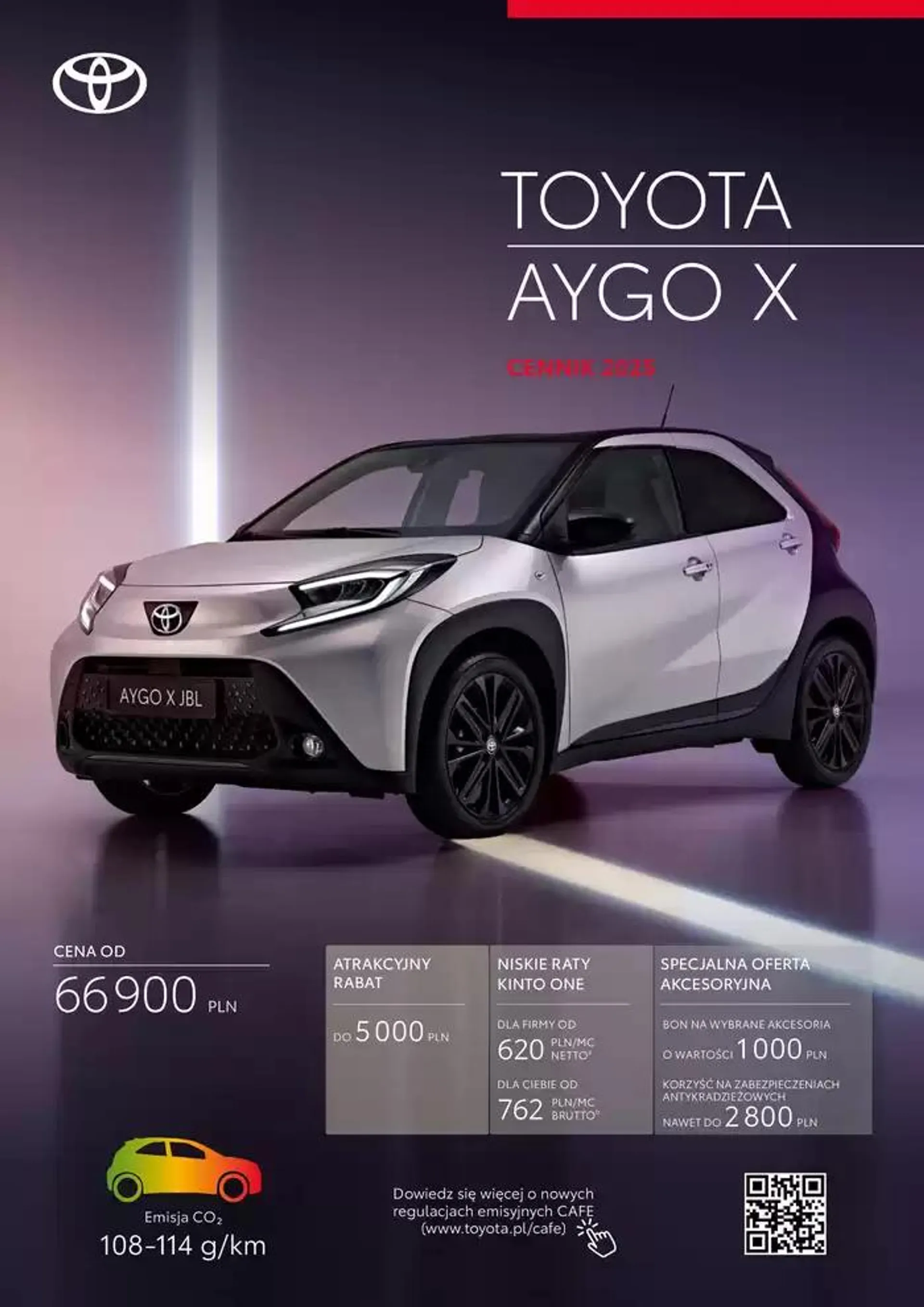 Gazetka Toyota AYGO X 2025  od 31 stycznia do 31 grudnia 2025 - Strona 1