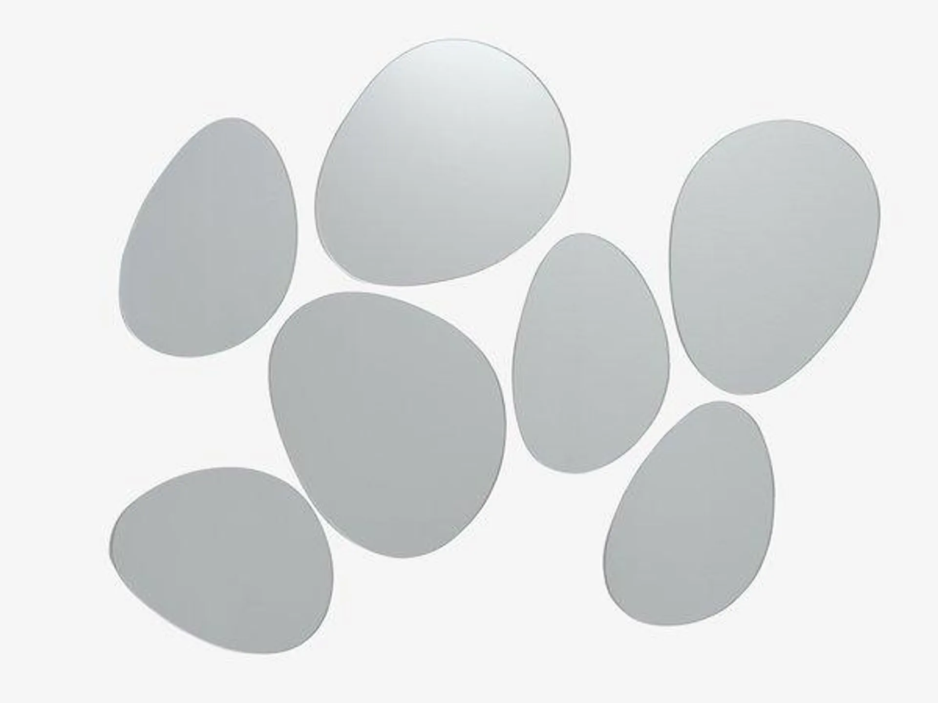 Mirror KALVEHUSE ellipse Set of 7