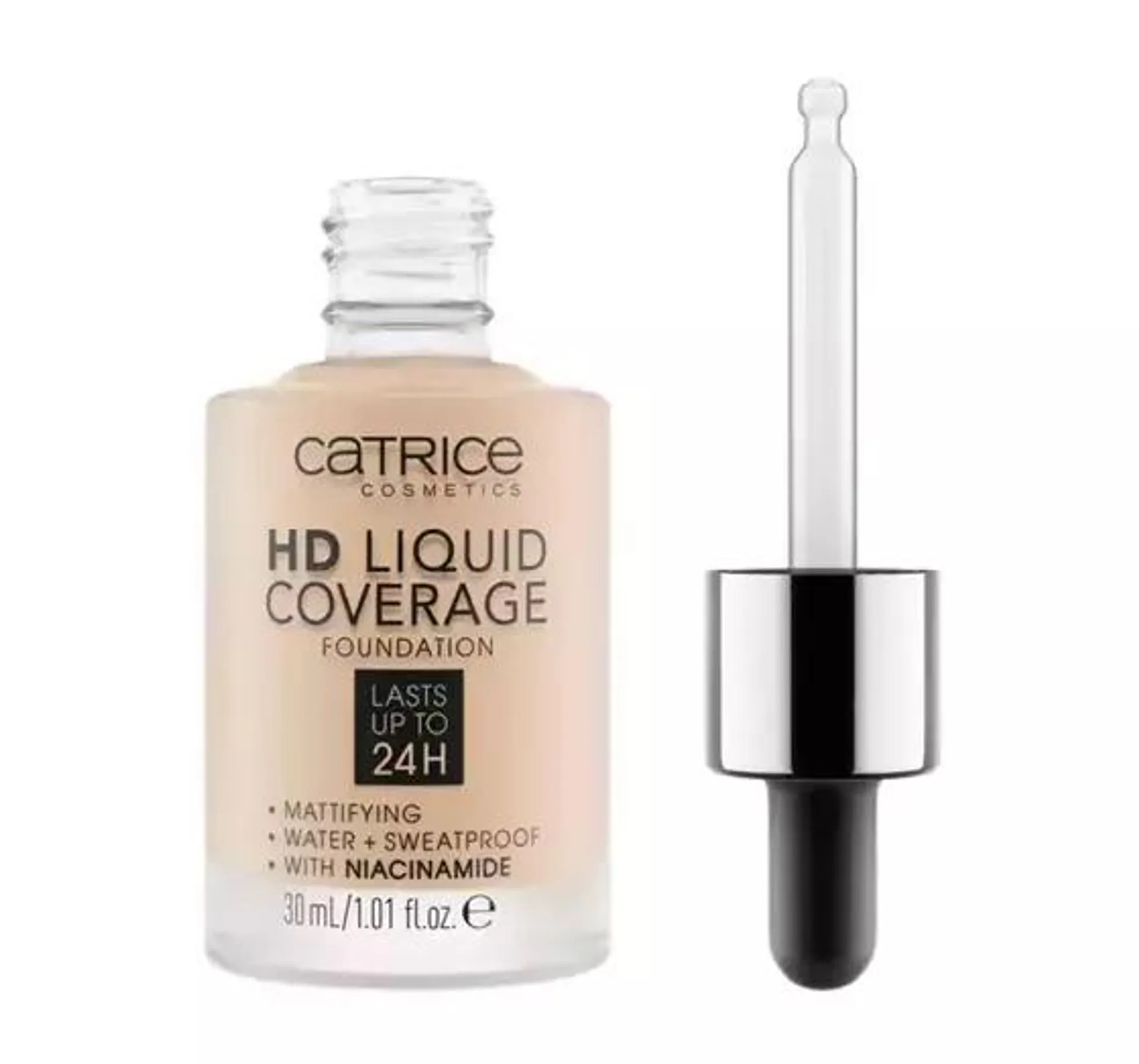 CATRICE HD LIQUID COVERAGE PŁYNNY PODKŁAD KRYJĄCY 010 LIGHT BEIGE 30ML