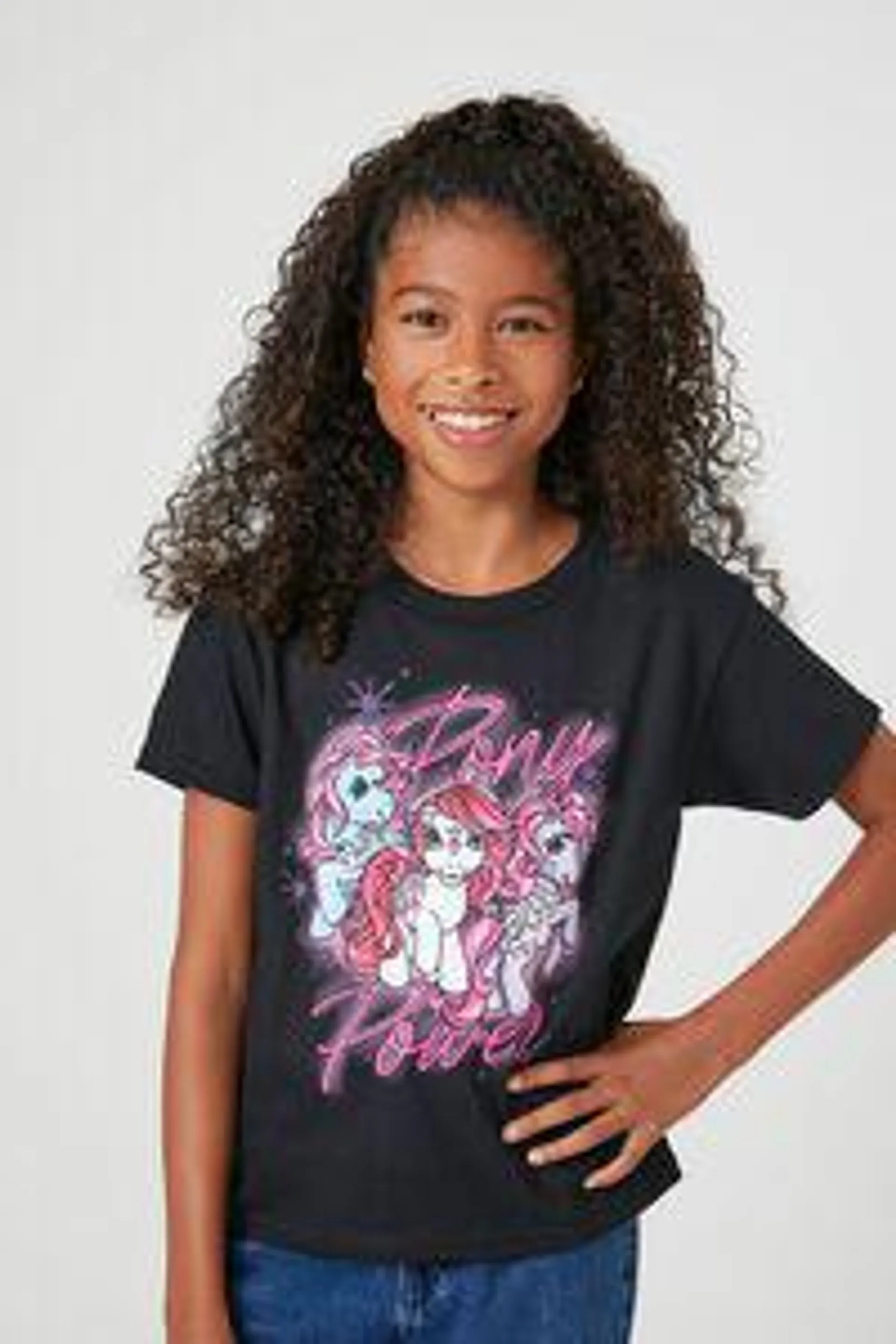 Girls Pony Power Graphic Tee (Kids)