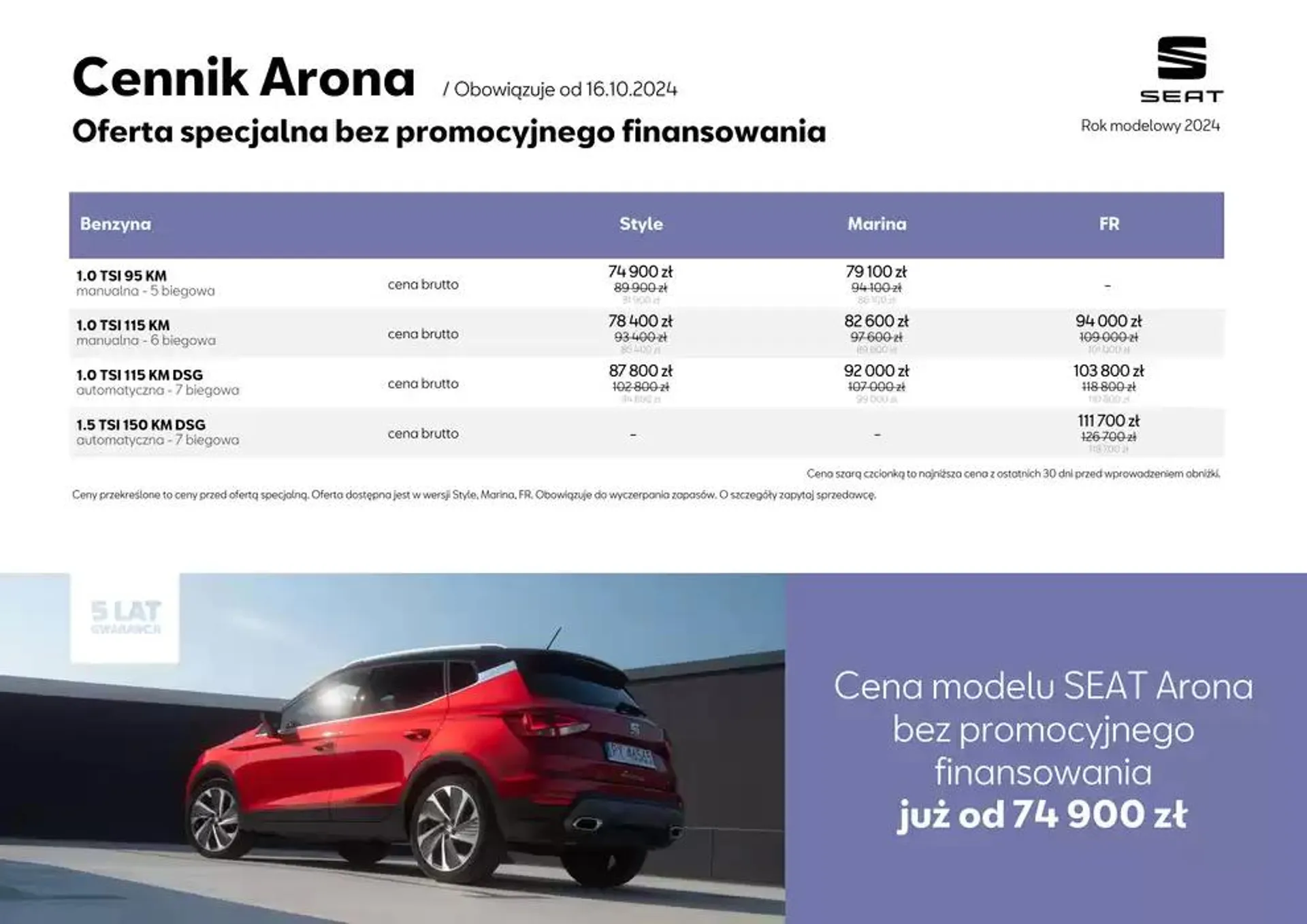 SEAT Arona - Katalog i cennik - 6