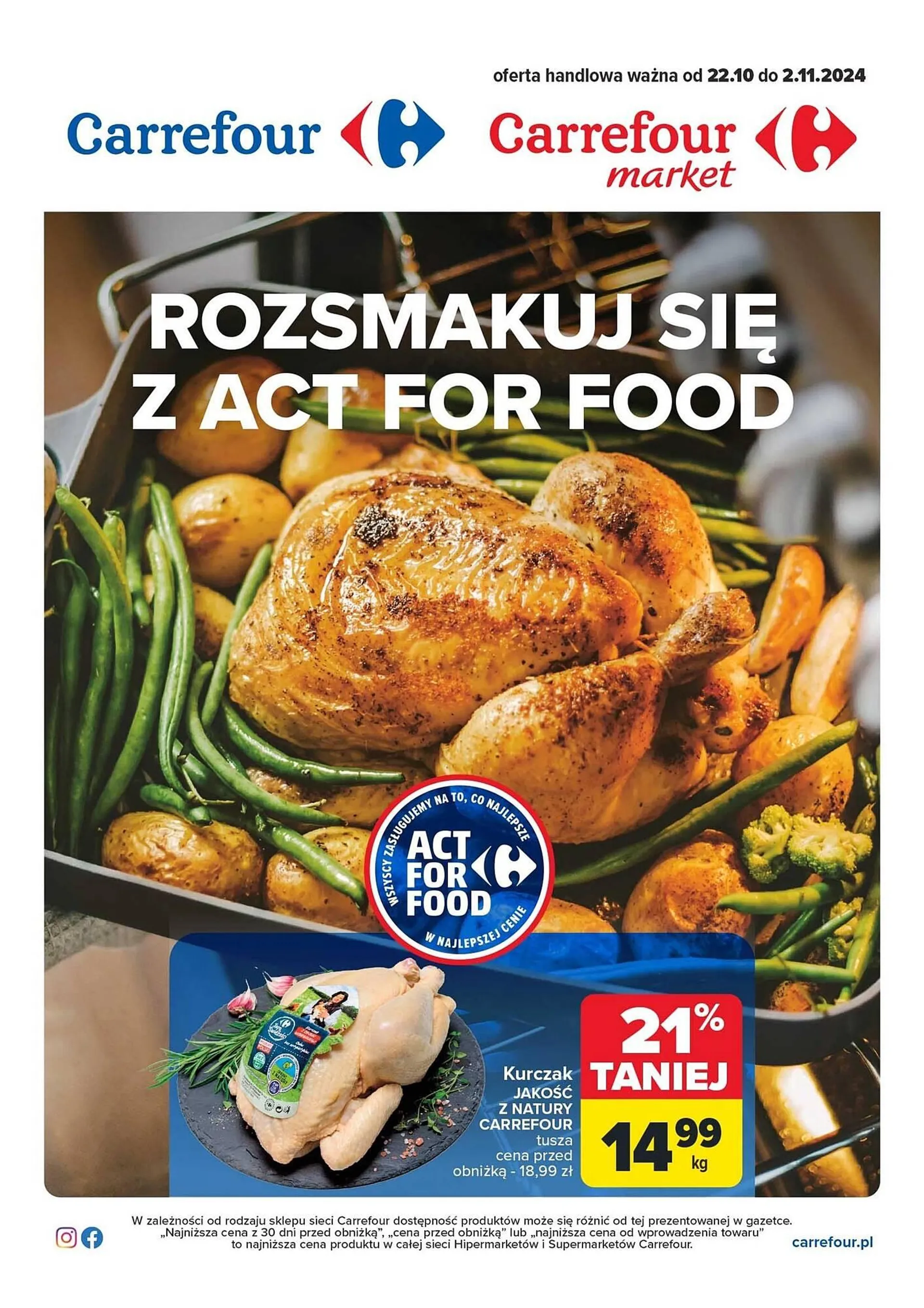 Gazetka Carrefour Market gazetka od 22 października do 2 listopada 2024 - Strona 1