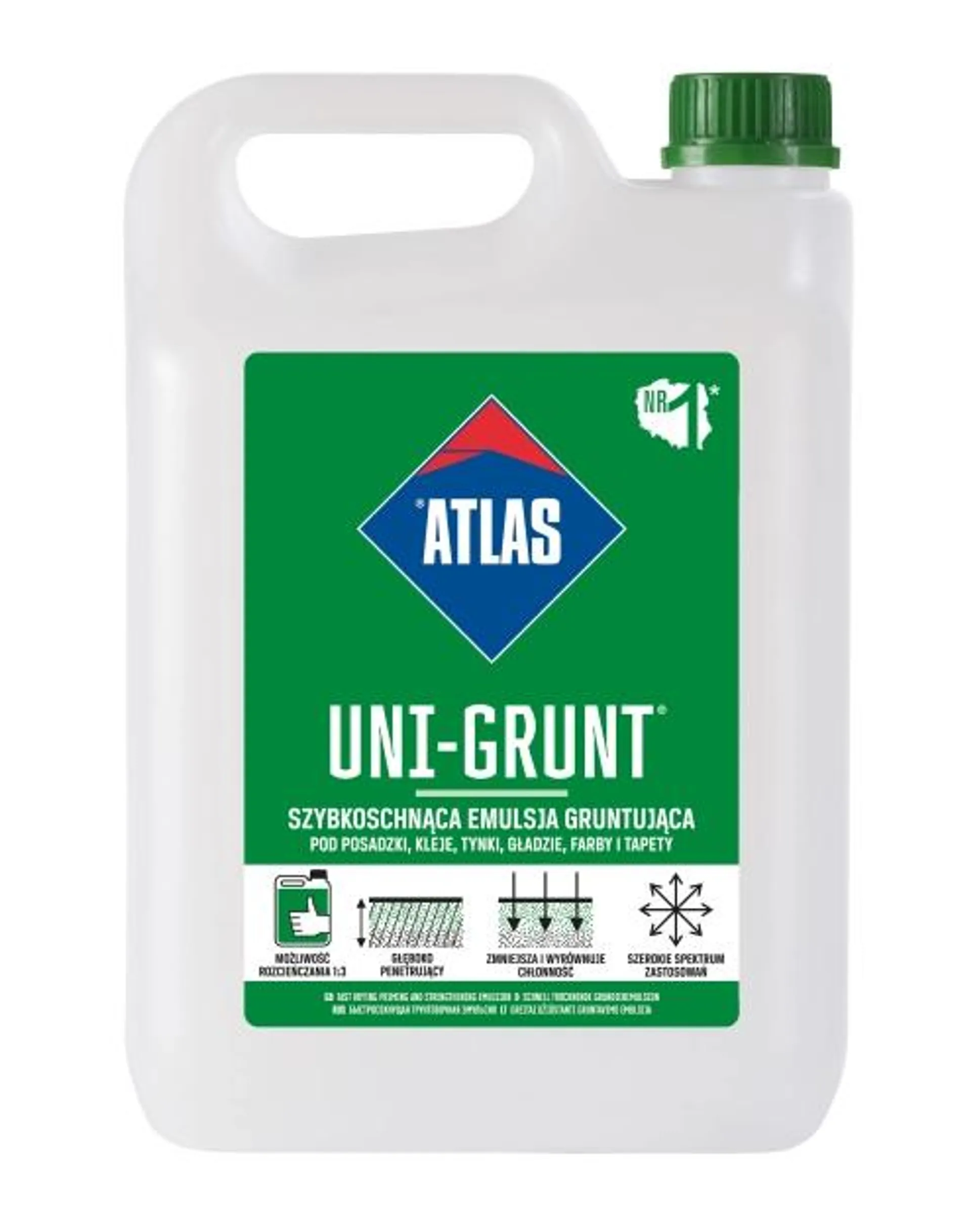 Emulsja gruntująca Uni-Grunt 5 kg ATLAS