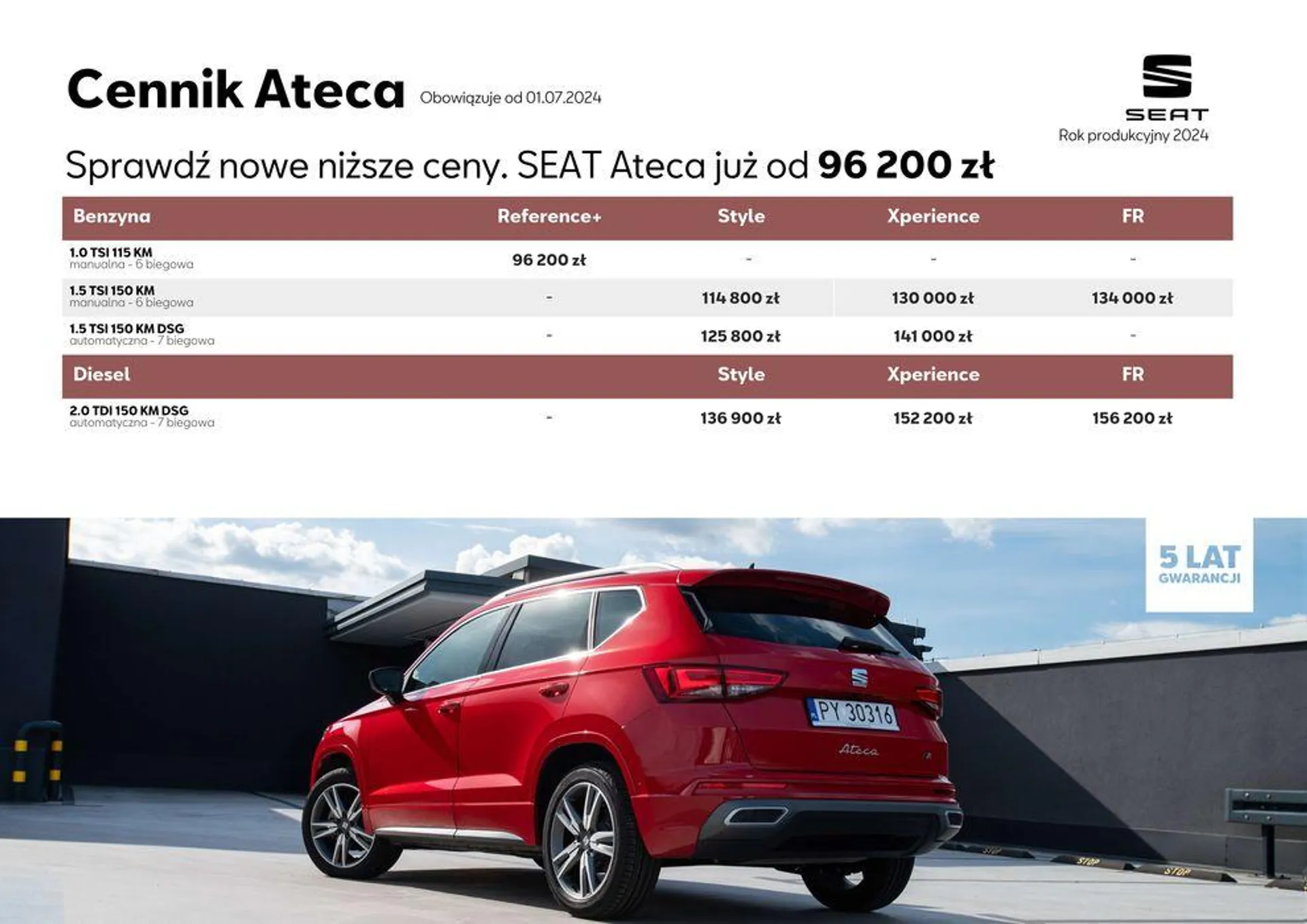 Gazetka SEAT Ateca - Katalog i cennik od 11 lipca do 11 lipca 2025 - Strona 3