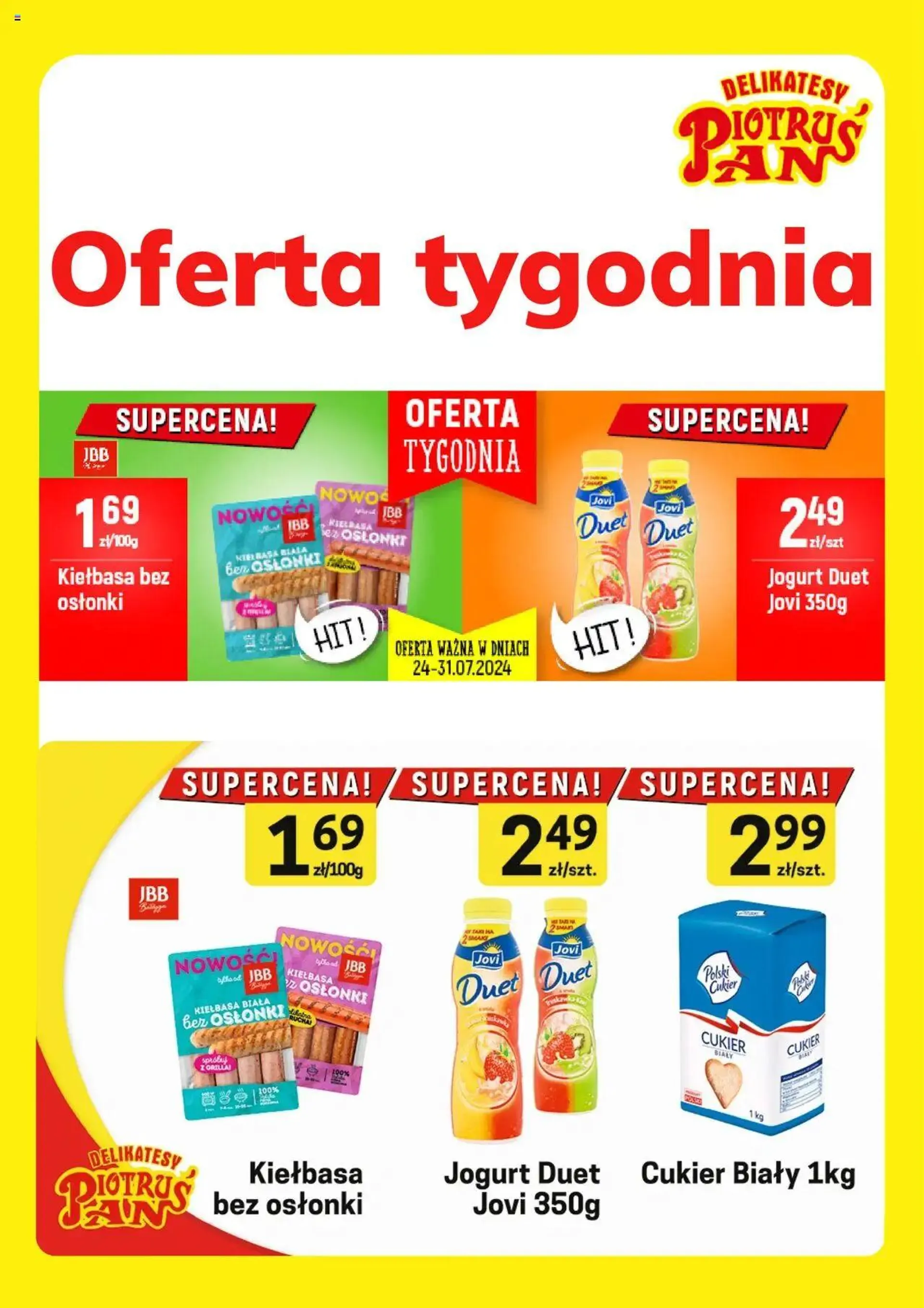 Gazetka Piotruś Pan promocje od 24 lipca do 31 lipca 2024 - Strona 1