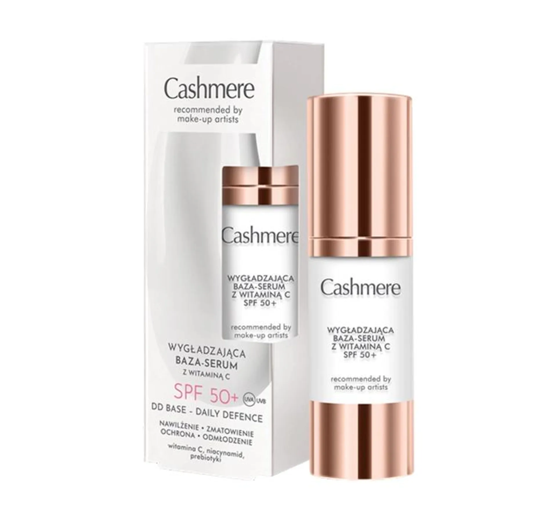 CASHMERE DD WYGŁADZAJĄCA BAZA-SERUM Z WITAMINĄ C SPF50+ 30ML