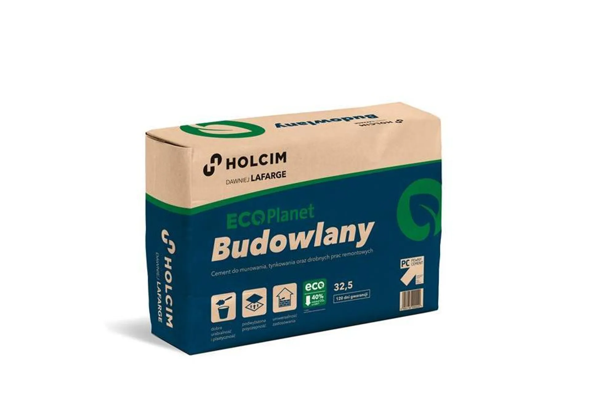 Cement ECOPlanet budowlany - CEM II/C-M (V-LL) 32,5 N - 20kg Kujawy HOLCIM