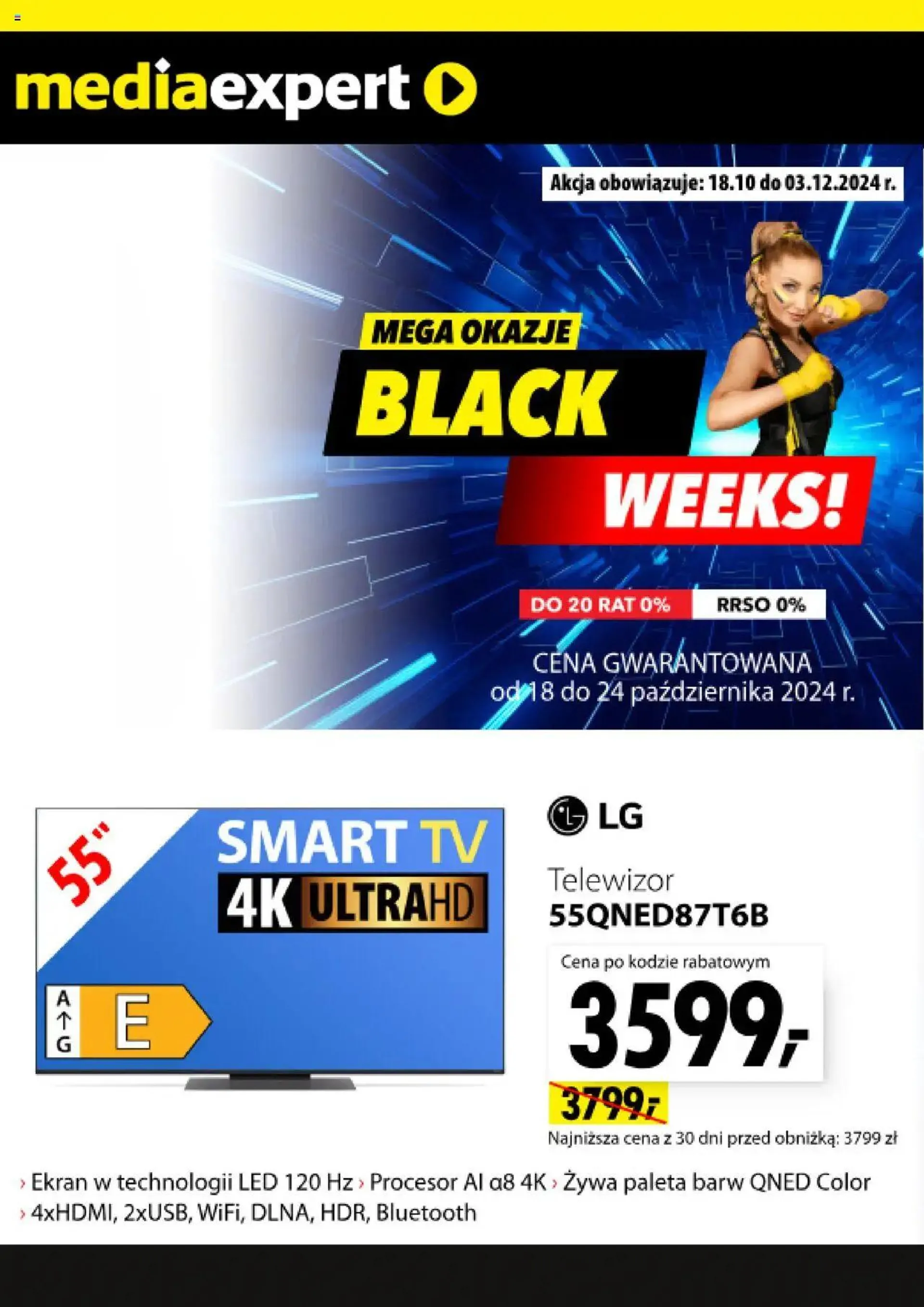 Gazetka Mediaexpert promocje - Black weeks od 18 października do 24 października 2024 - Strona 1