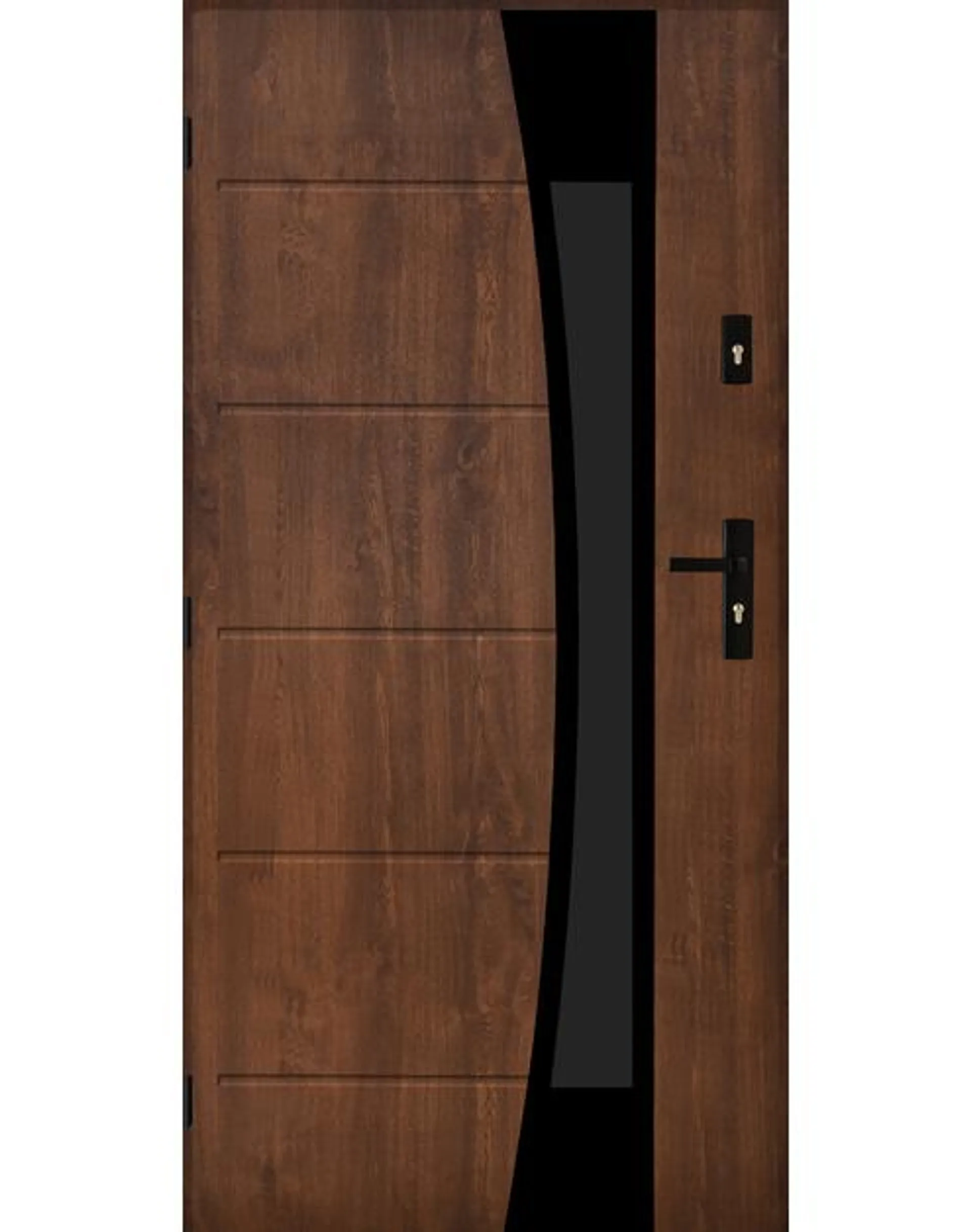 Drzwi zewnętrzne Diuna orzech 90 cm lewe kpl PANTOR