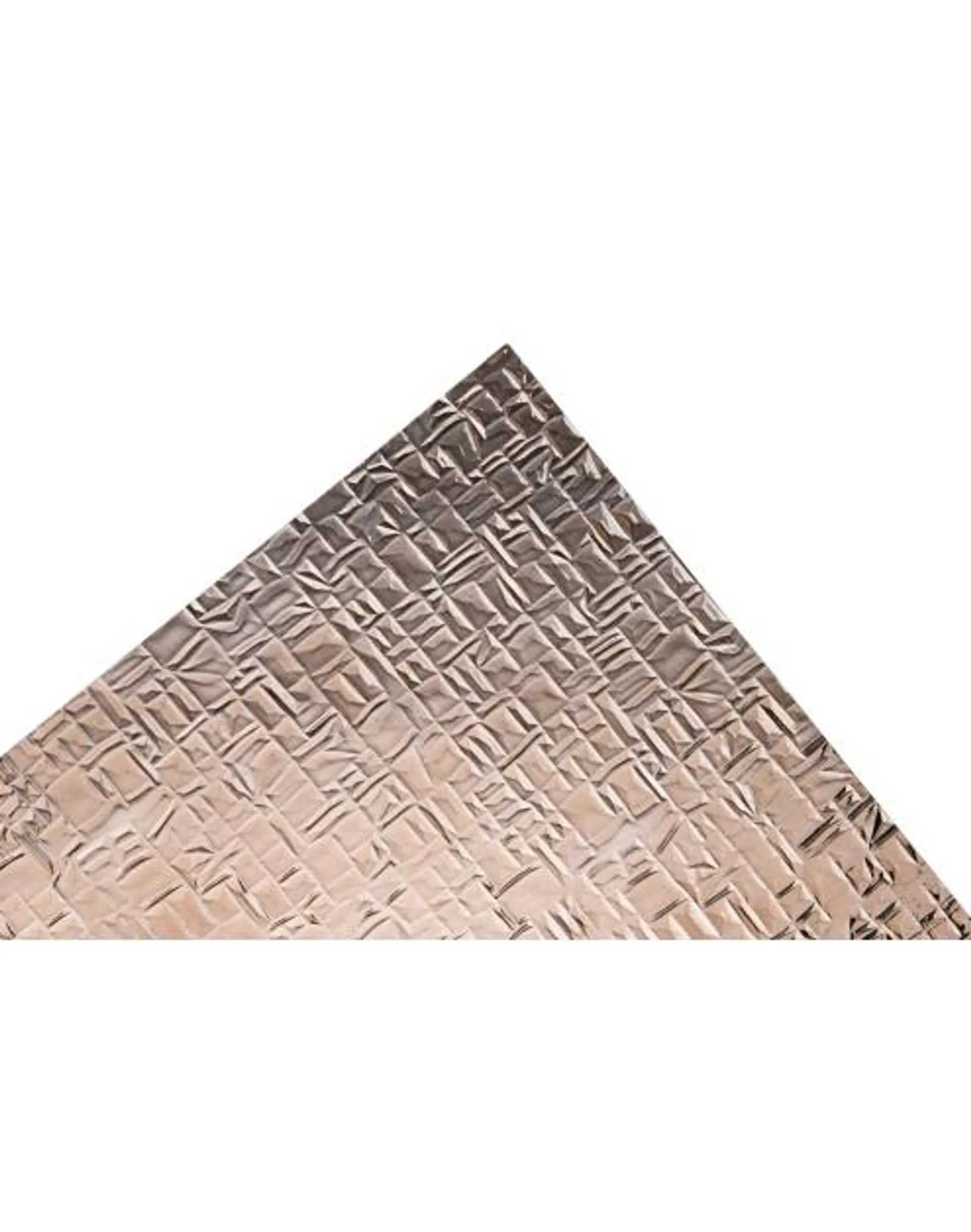 Szkło polistyren grubość 2,3 mm 44x54 cm struktura pyramid brąz SCALA