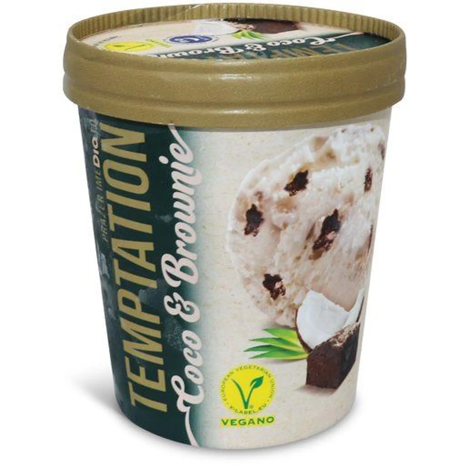 DIA TEMPTATION Gelado Coco e Brownie Vegan 500 ml