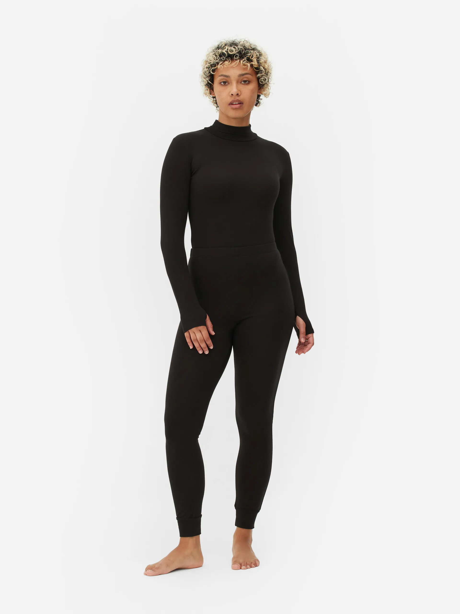 Cuffed Ankle Thermal Leggings