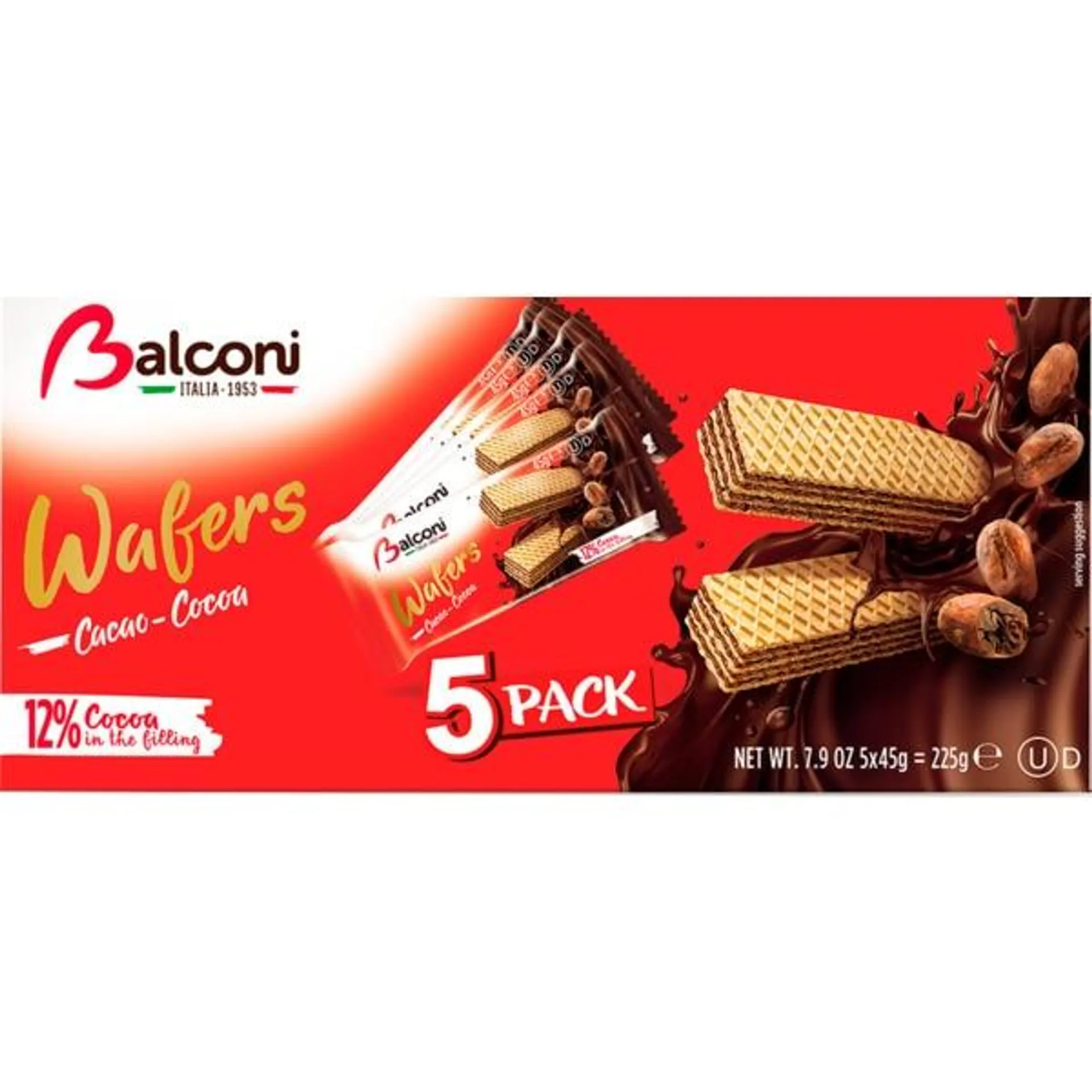 Bolachas Wafers de Chocolate Pack 5 unidades