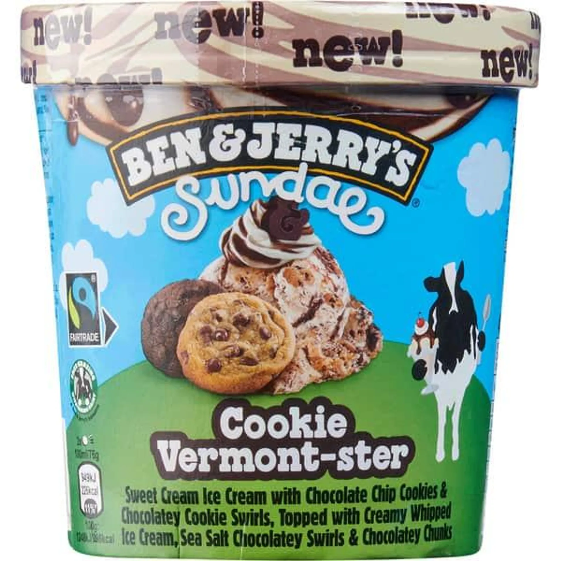 Gelado Cookie Vermont-ster copo 427 ml Ben & Jerry's