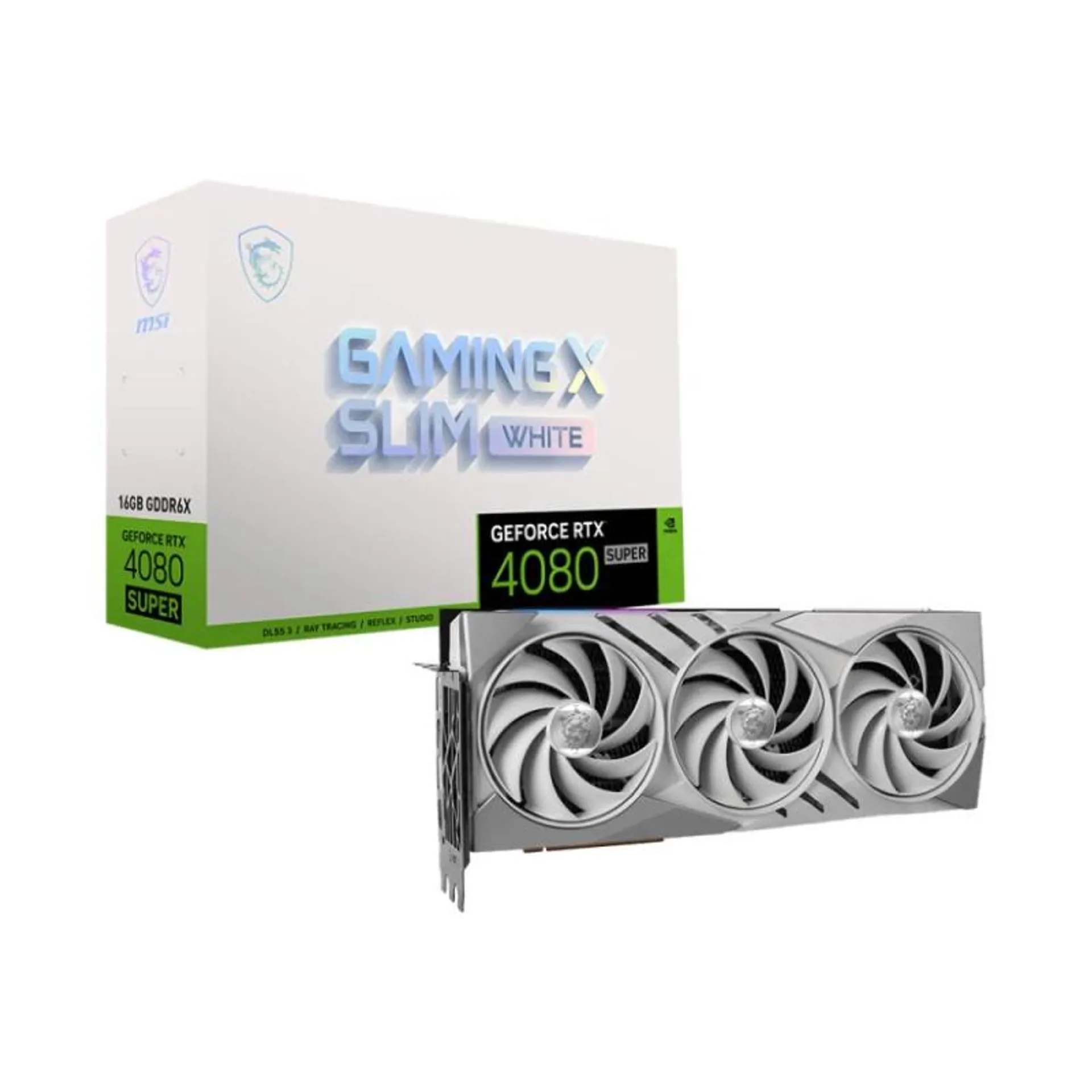 Gráfica MSI GeForce® RTX 4080 SUPER GAMING X SLIM WHITE 16G