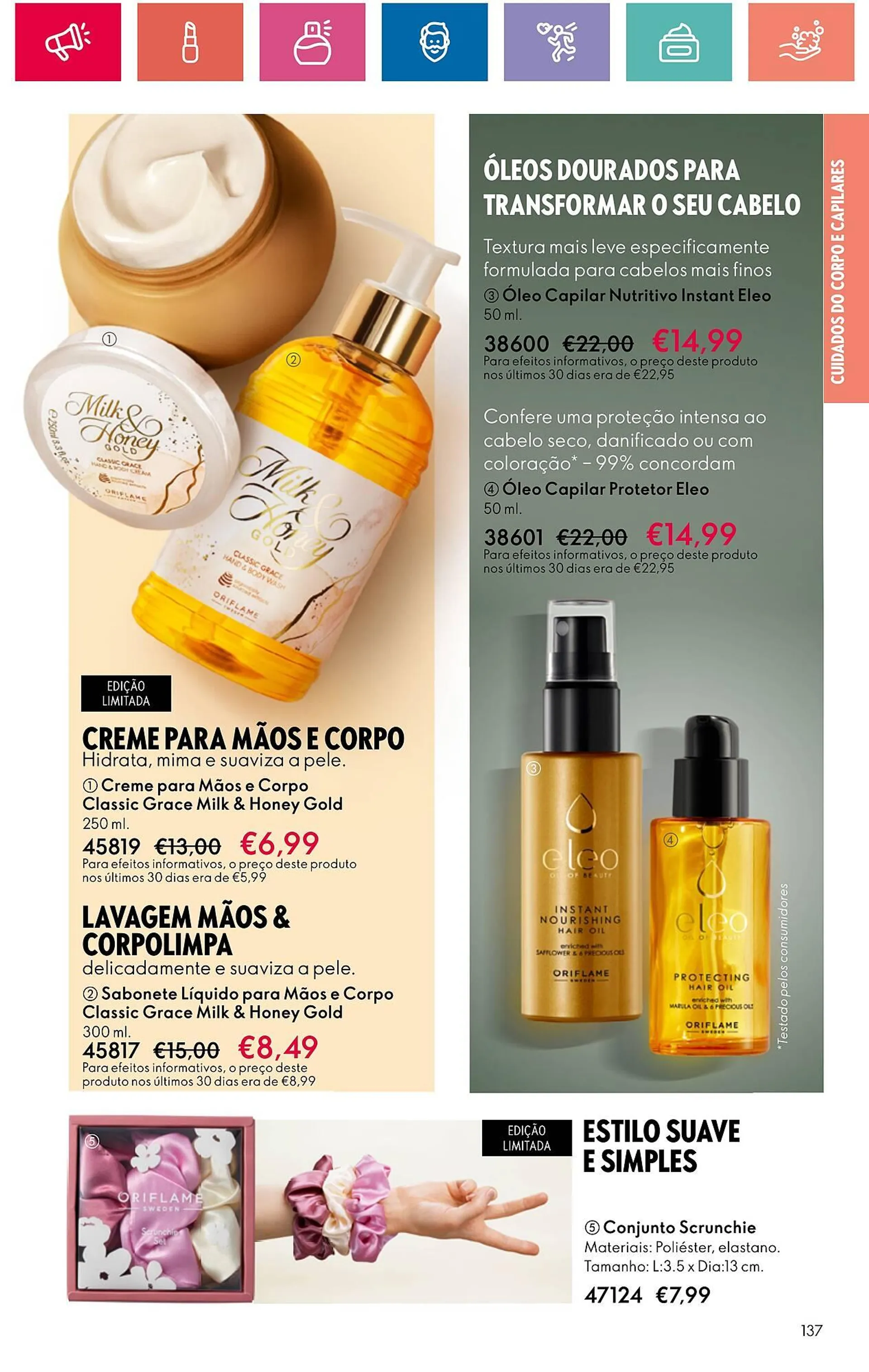 Folheto Folheto Oriflame de 18 de abril até 18 de maio 2024 - Pagina 137