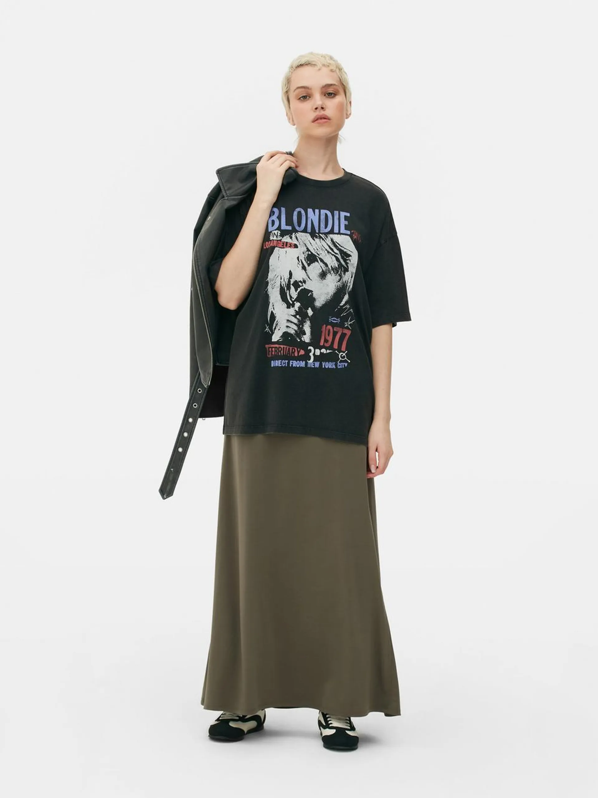 Oversized T-shirt met print Blondie