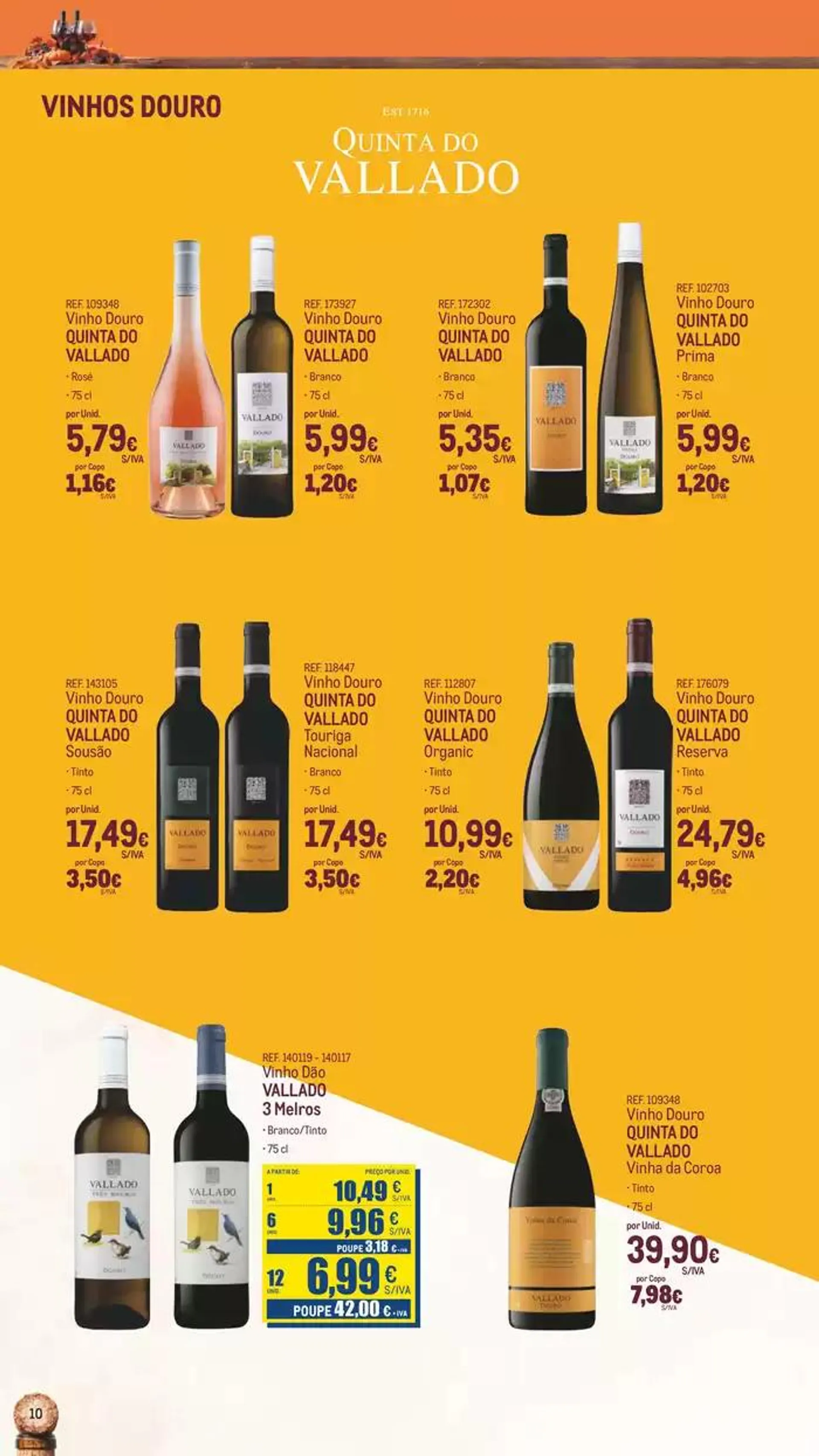 Folheto Catálogo de Vinhos, Queijos e Enchidos de 8 de outubro até 31 de outubro 2024 - Pagina 10