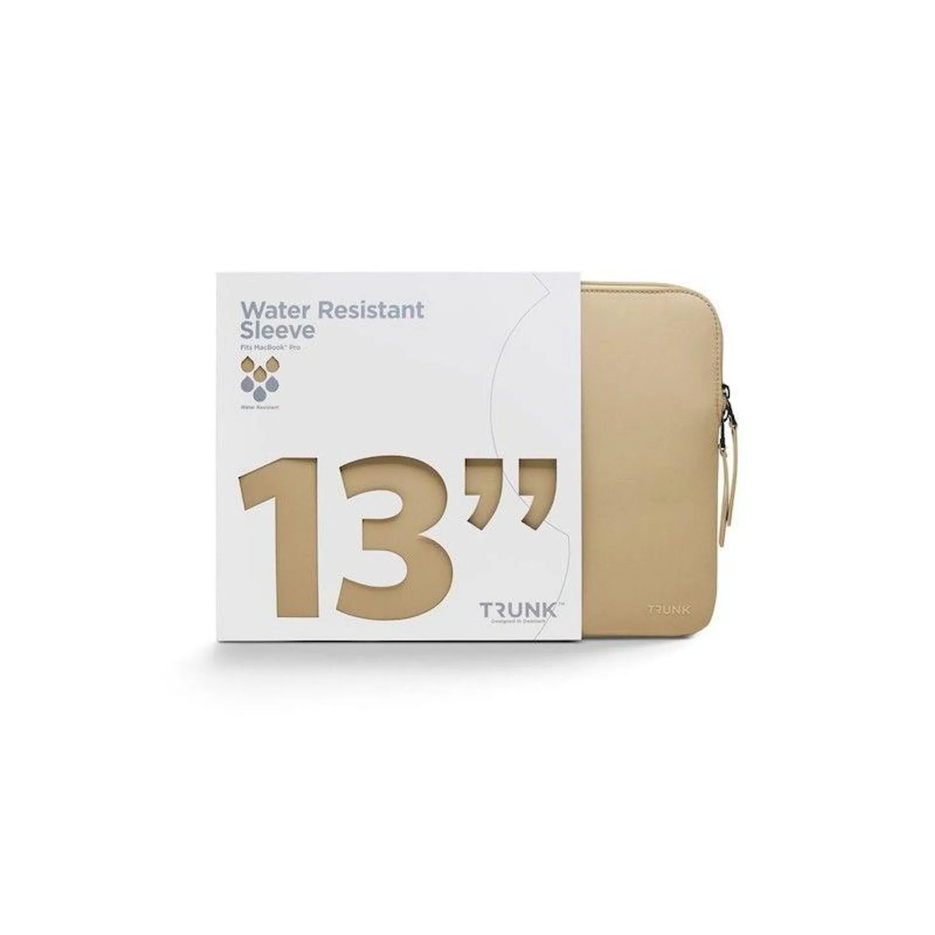 Bolsa para MacBook Pro 13 e Air (até 2022) resistente a água - Creme biscoito