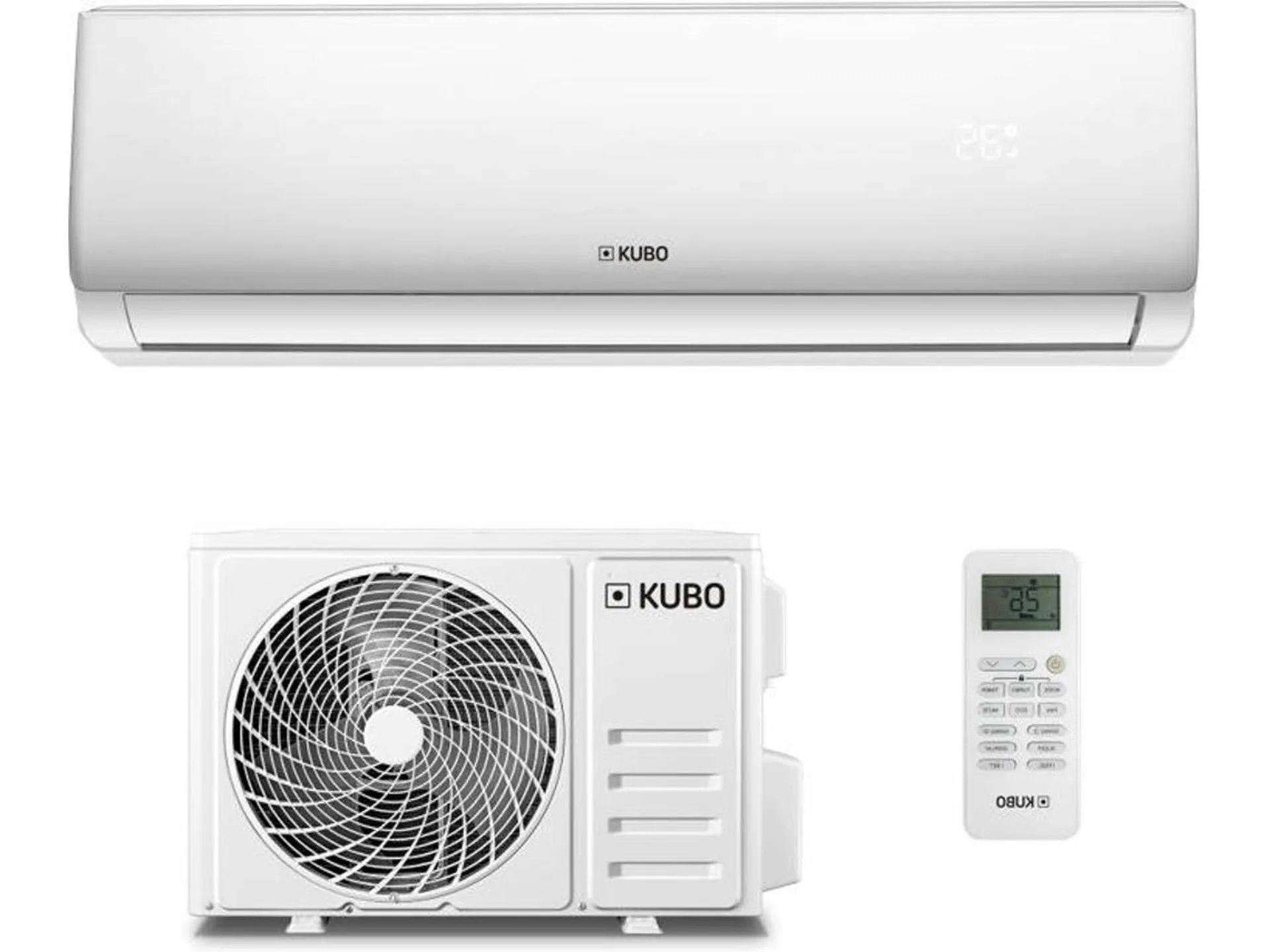 Ar Condicionado KUBO KBAC8701 (16 m² - 9000 BTU - Branco)