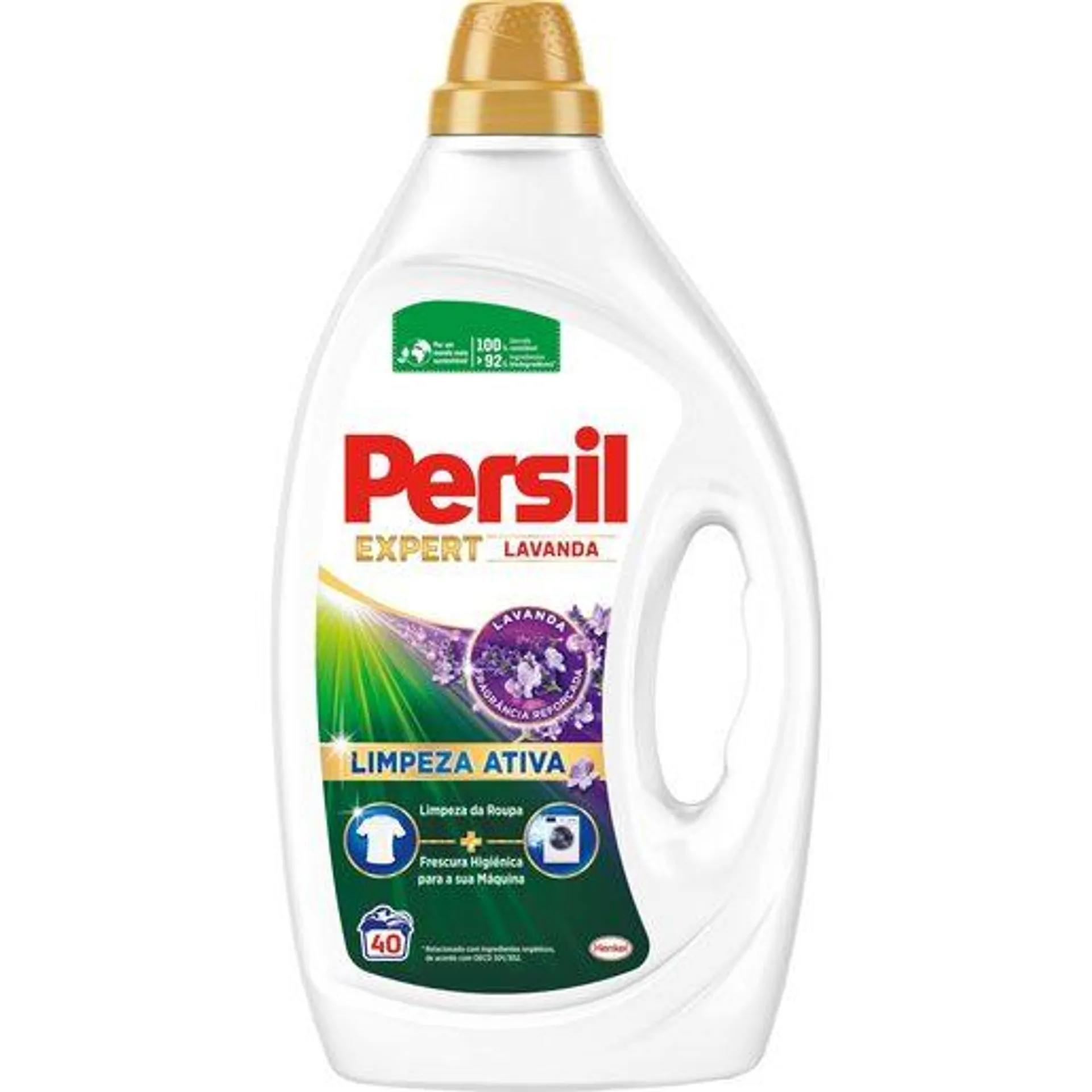 PERSIL Detergente Máquina Roupa Gel Lavanda 40 Lv