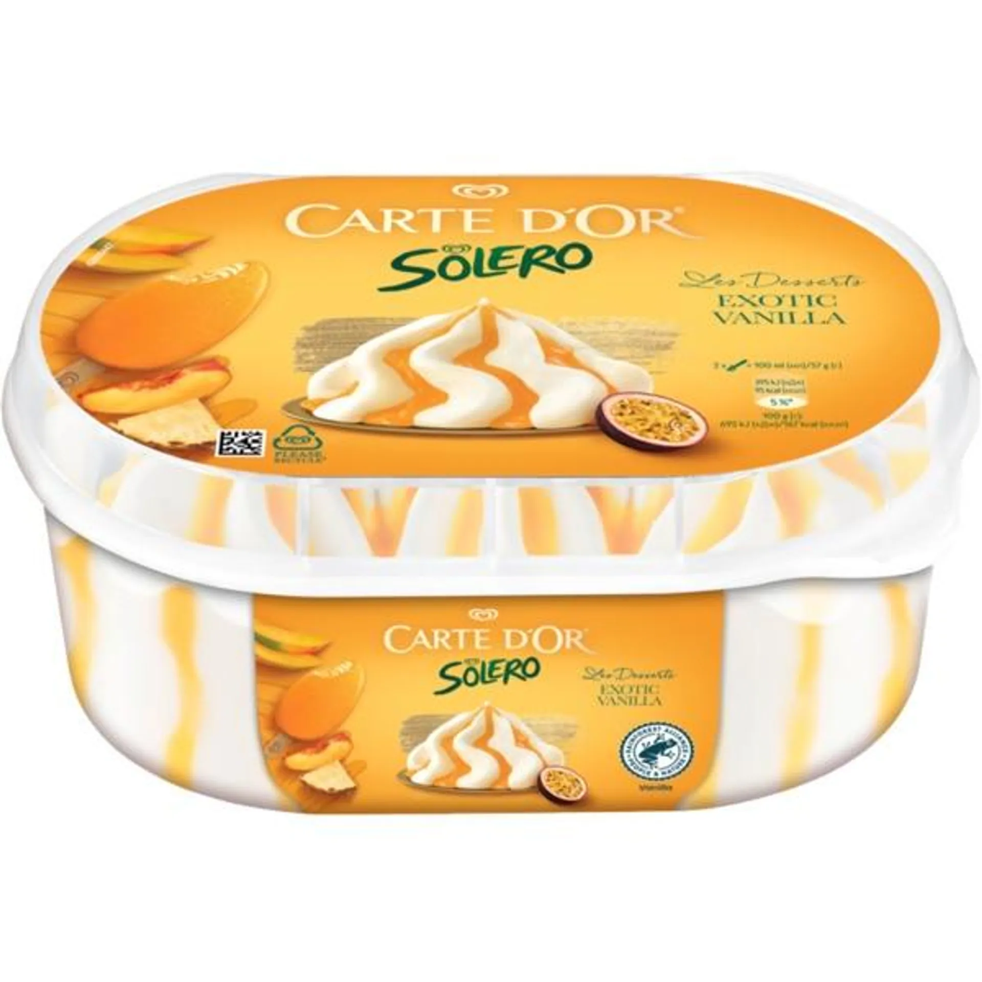 Gelado Solero embalagem 825 ml Carte D'Or