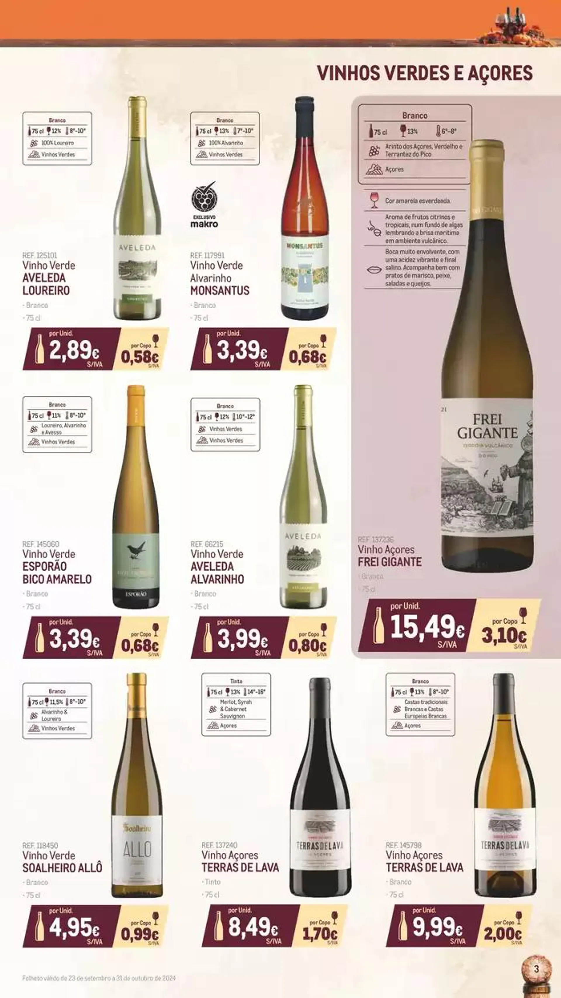 Folheto Catálogo de Vinhos, Queijos e Enchidos de 8 de outubro até 31 de outubro 2024 - Pagina 3