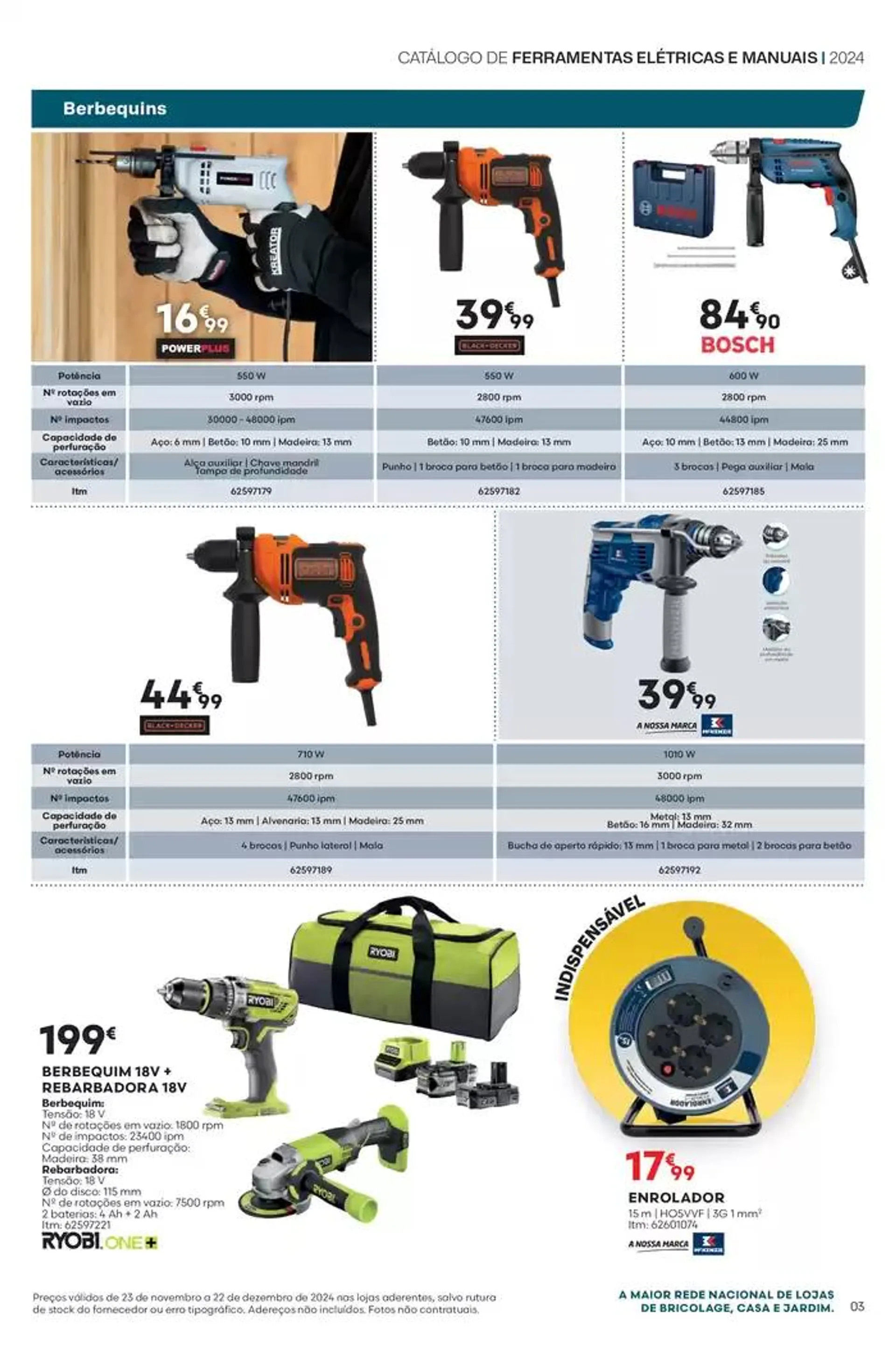 Folheto F#17 Ferramentas Elétricas e Manuais 24p Faro e Lagos de 25 de novembro até 22 de dezembro 2024 - Pagina 3