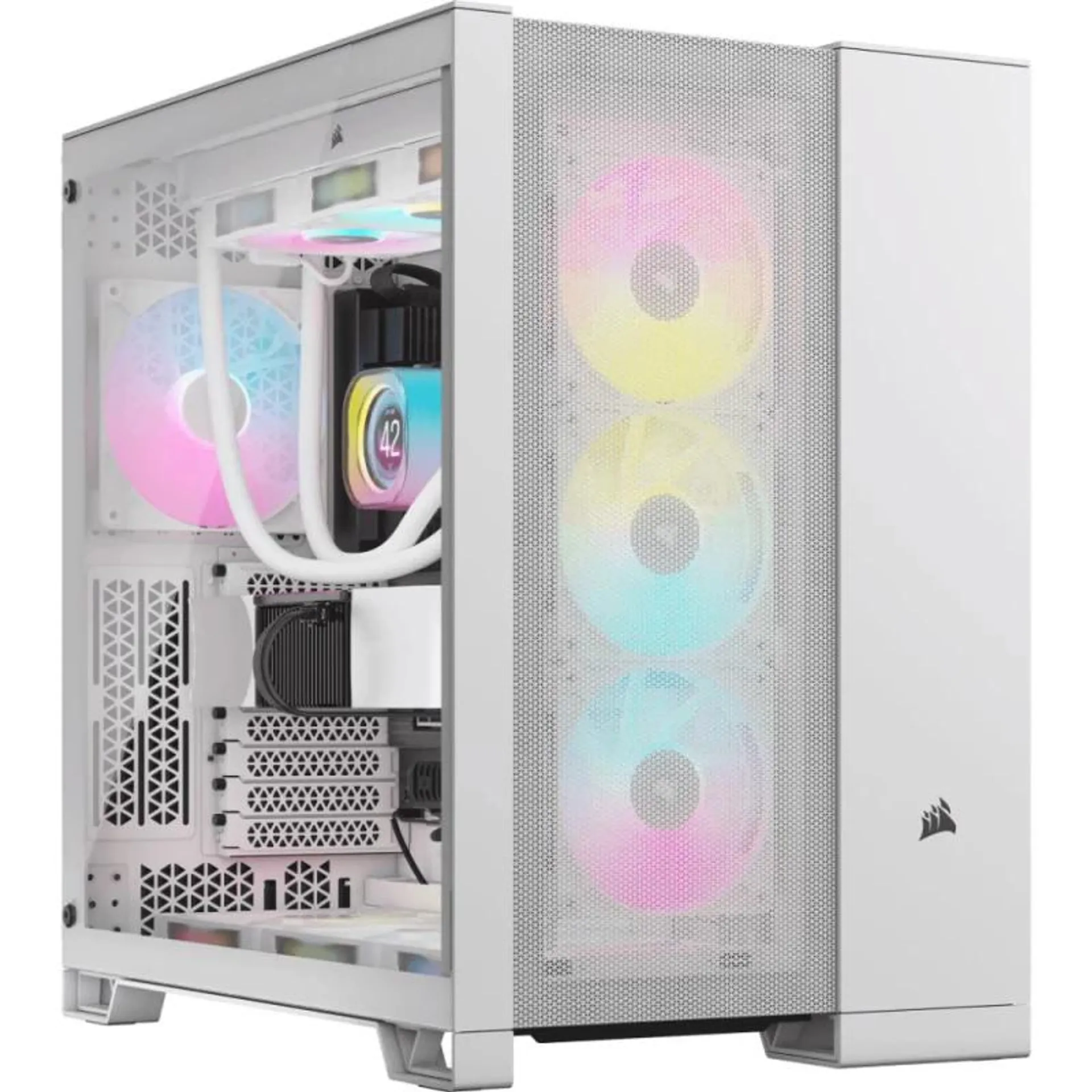 Caixa ATX Corsair 6500D Airflow Branca Vidro Temperado