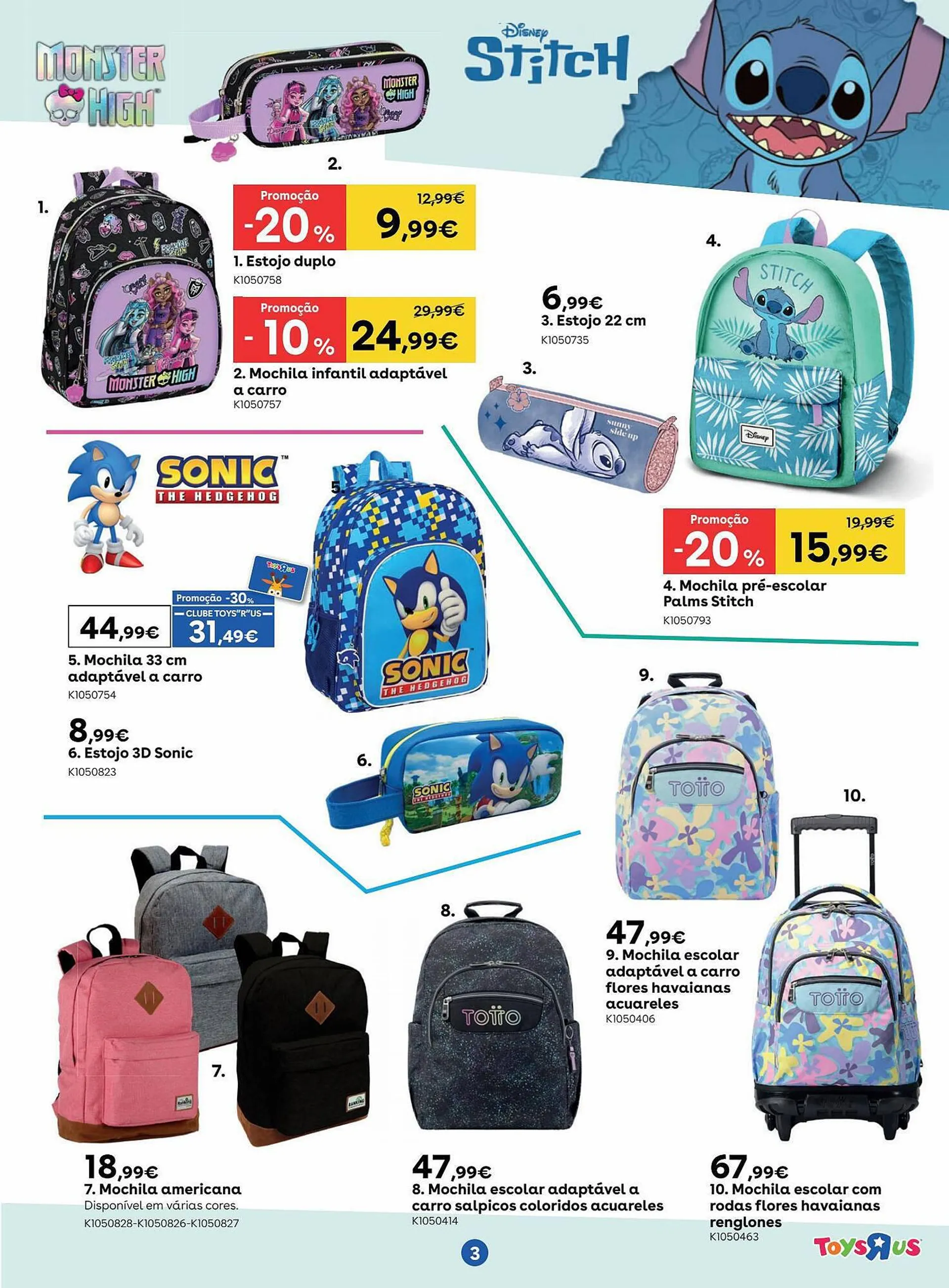 Folheto Folheto Toys R Us de 4 de setembro até 24 de setembro 2023 - Pagina 3